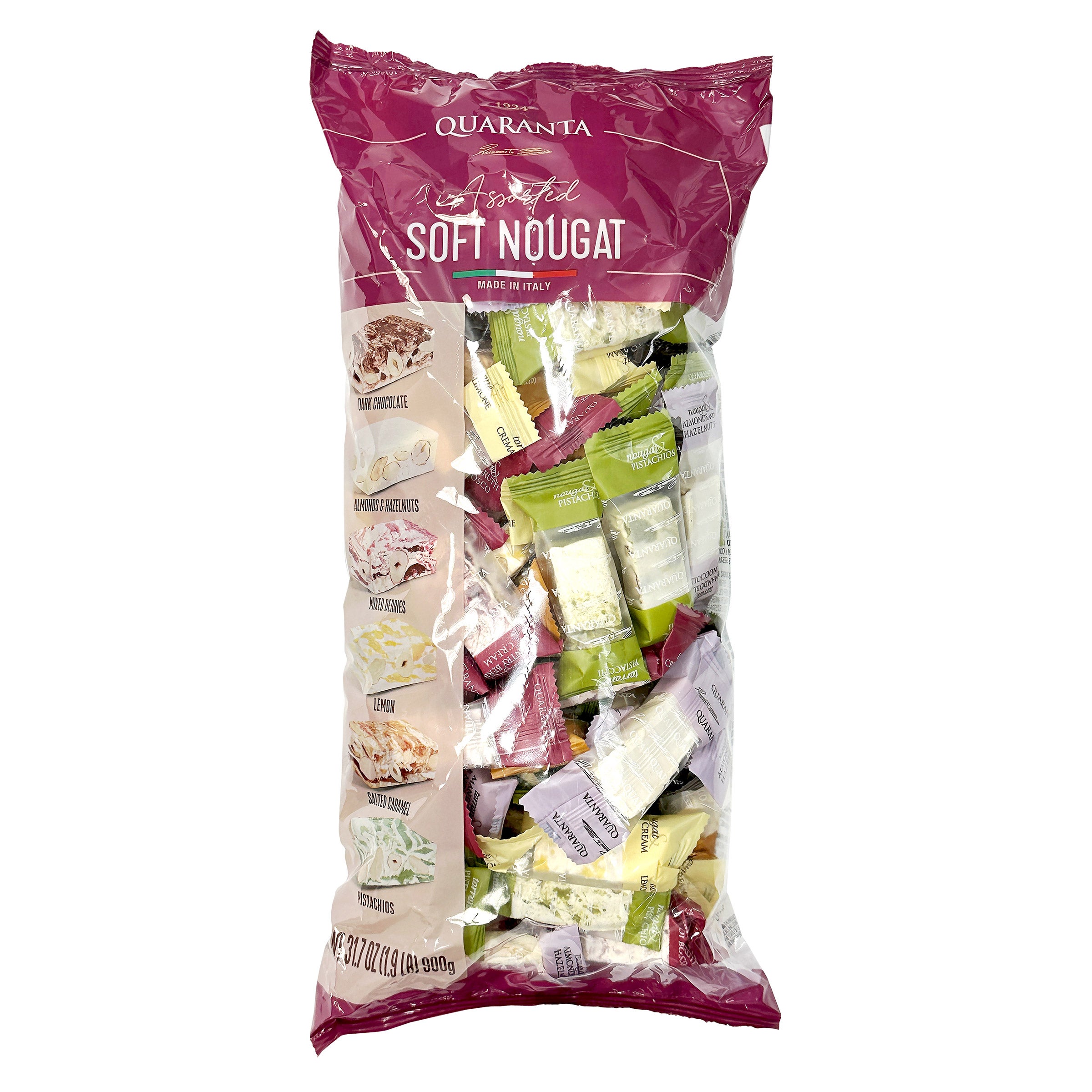 QUARANTA ASSORTED SOFT NOUGAT 31.75 OUNCES