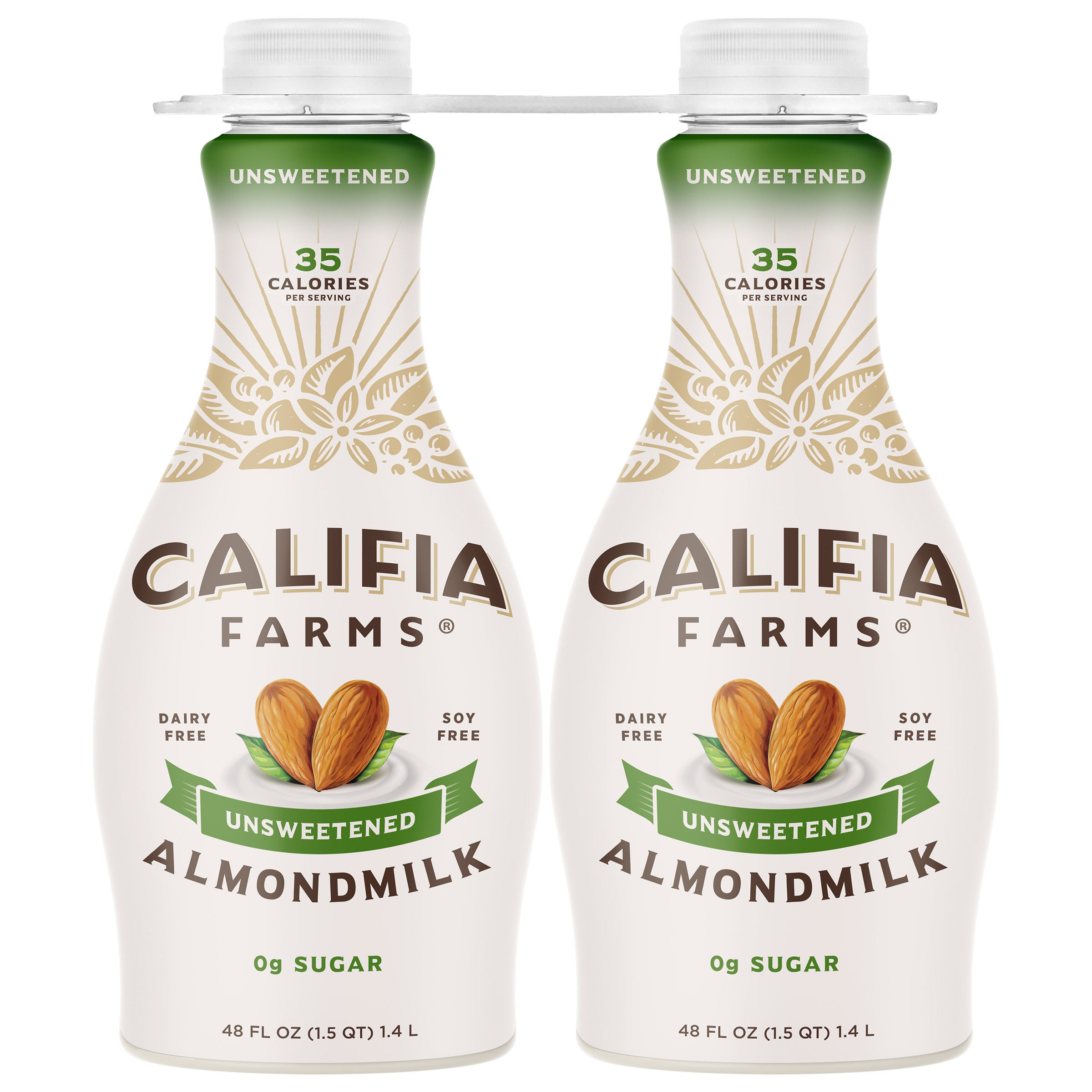 CALIFIA FARMS UNSWEETENED ALMONDMILK 2 PACK 48 OUNCES
