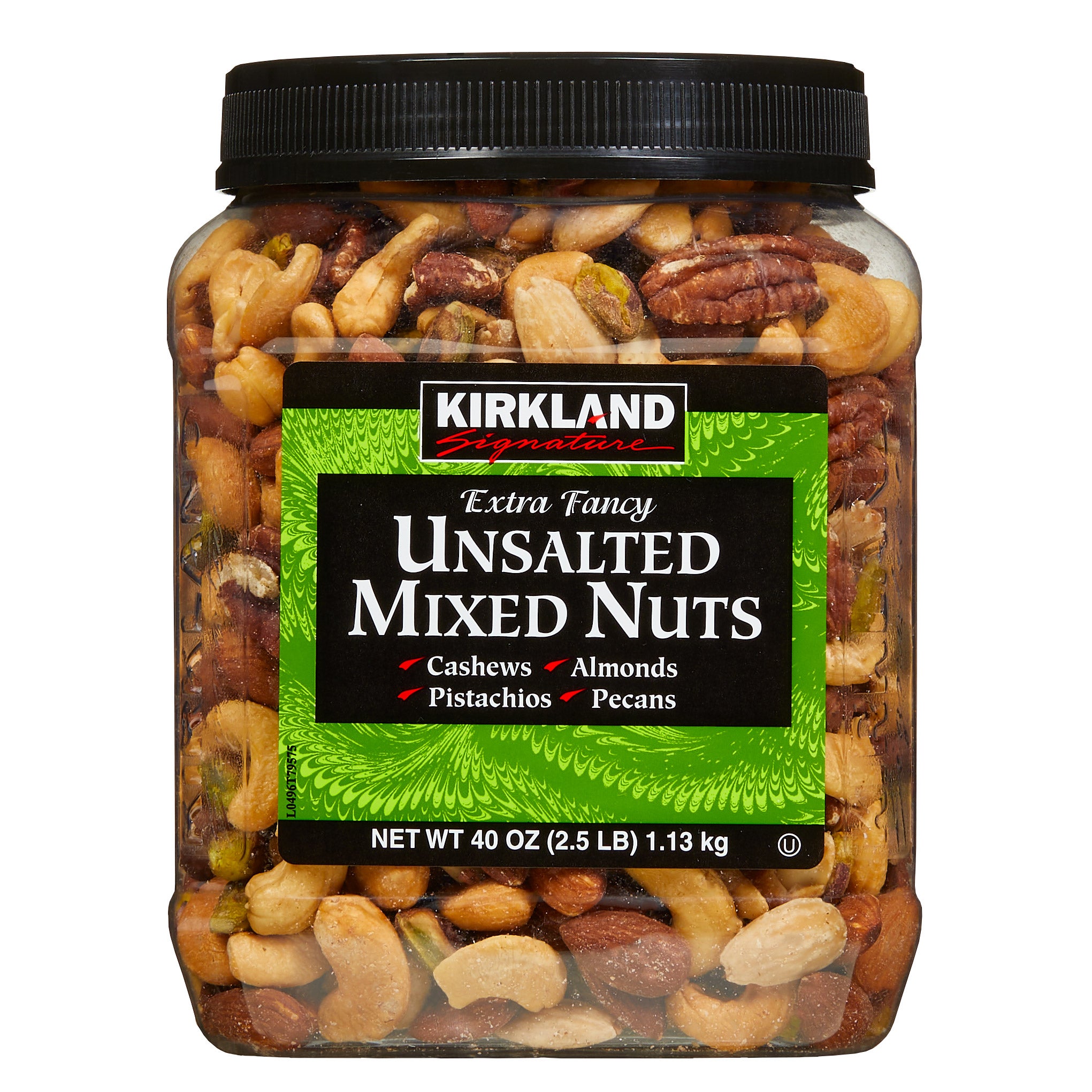 Kirkland Signature Extra Fancy Unsalted Mixed Nuts 40 oz (2.5 lbs ...