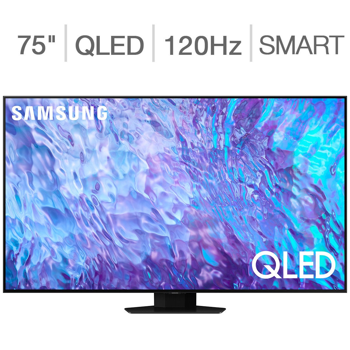 SAMSUNG 75Q80C 75¨ CLASS (74.5¨ DIAG) 4K UHD QLED LCD TV