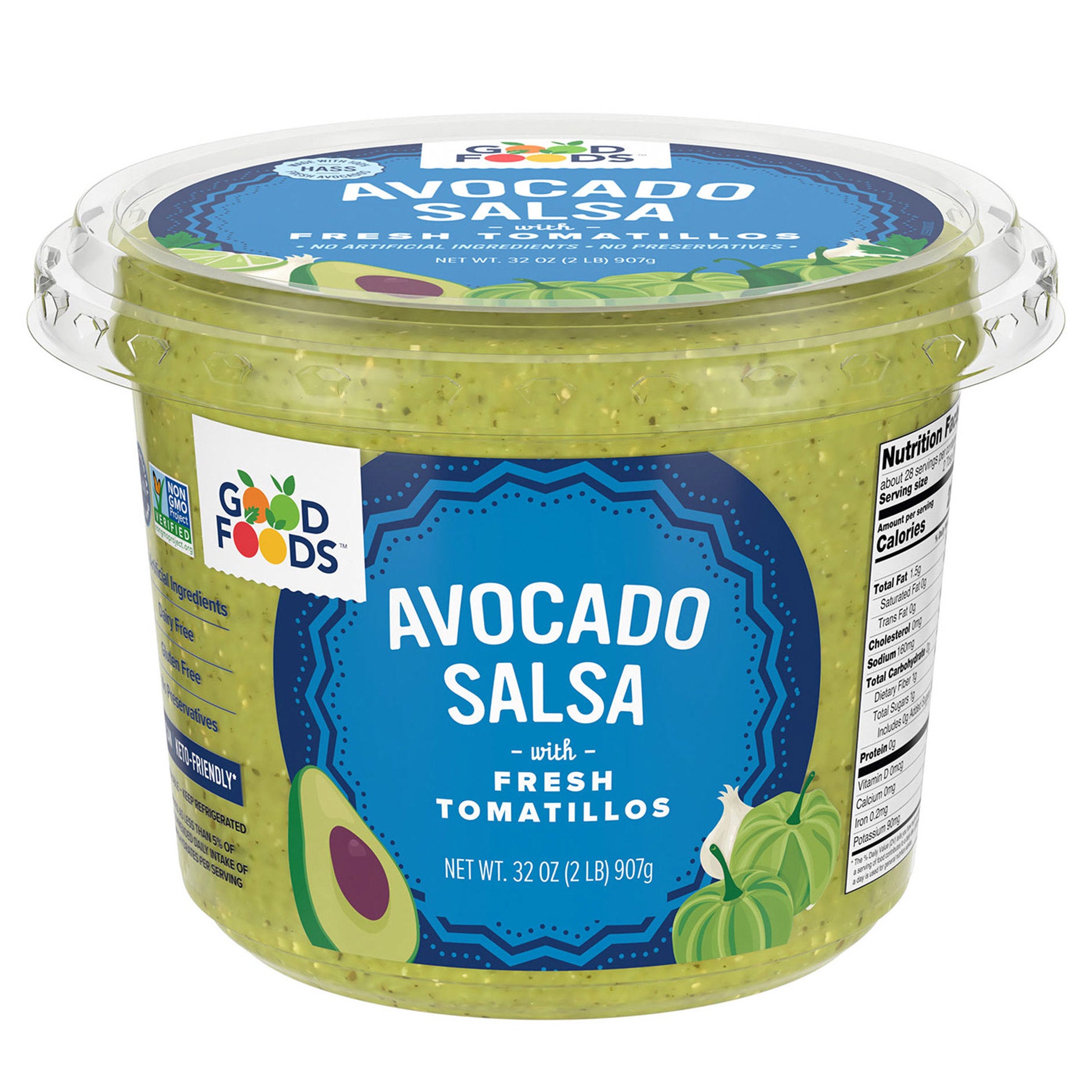 GOOD FOODS AVOCADO SALSA 32 OUNCE CONTAINER - Image 1