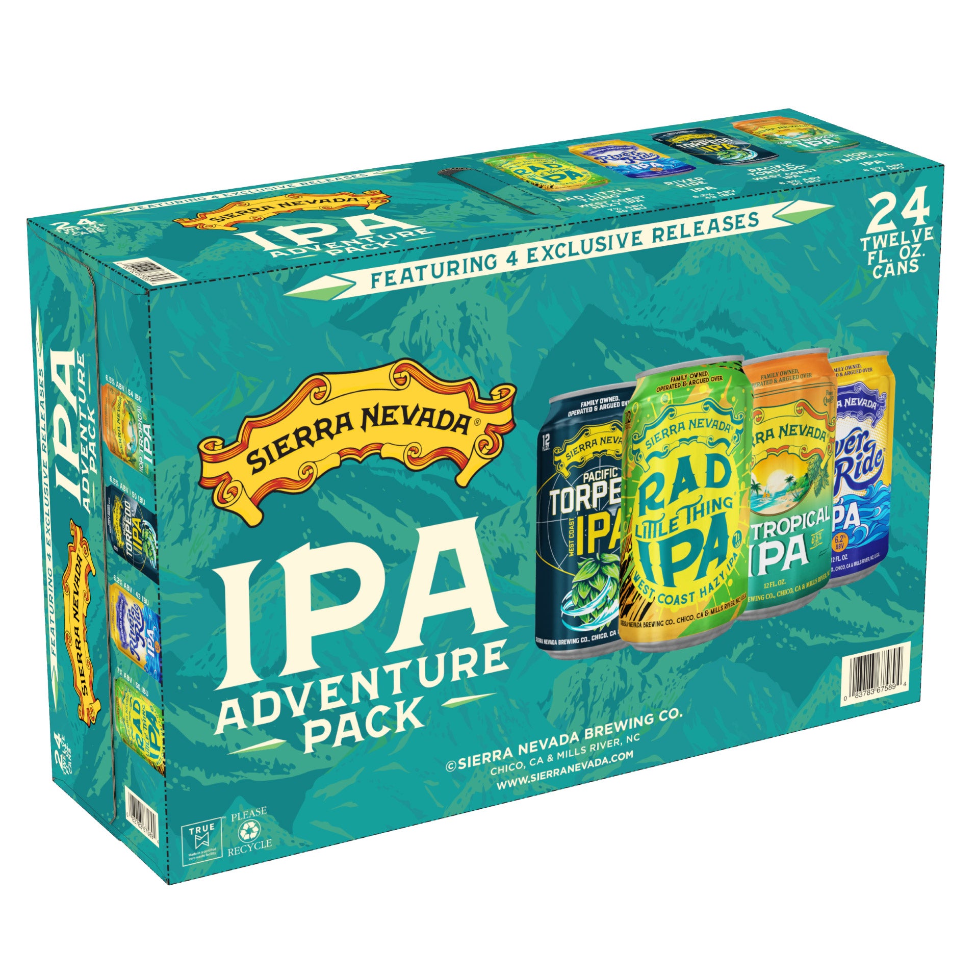 SIERRA NEVADA IPA ADVENTURE PACK CHICO 24/12OZ CAN