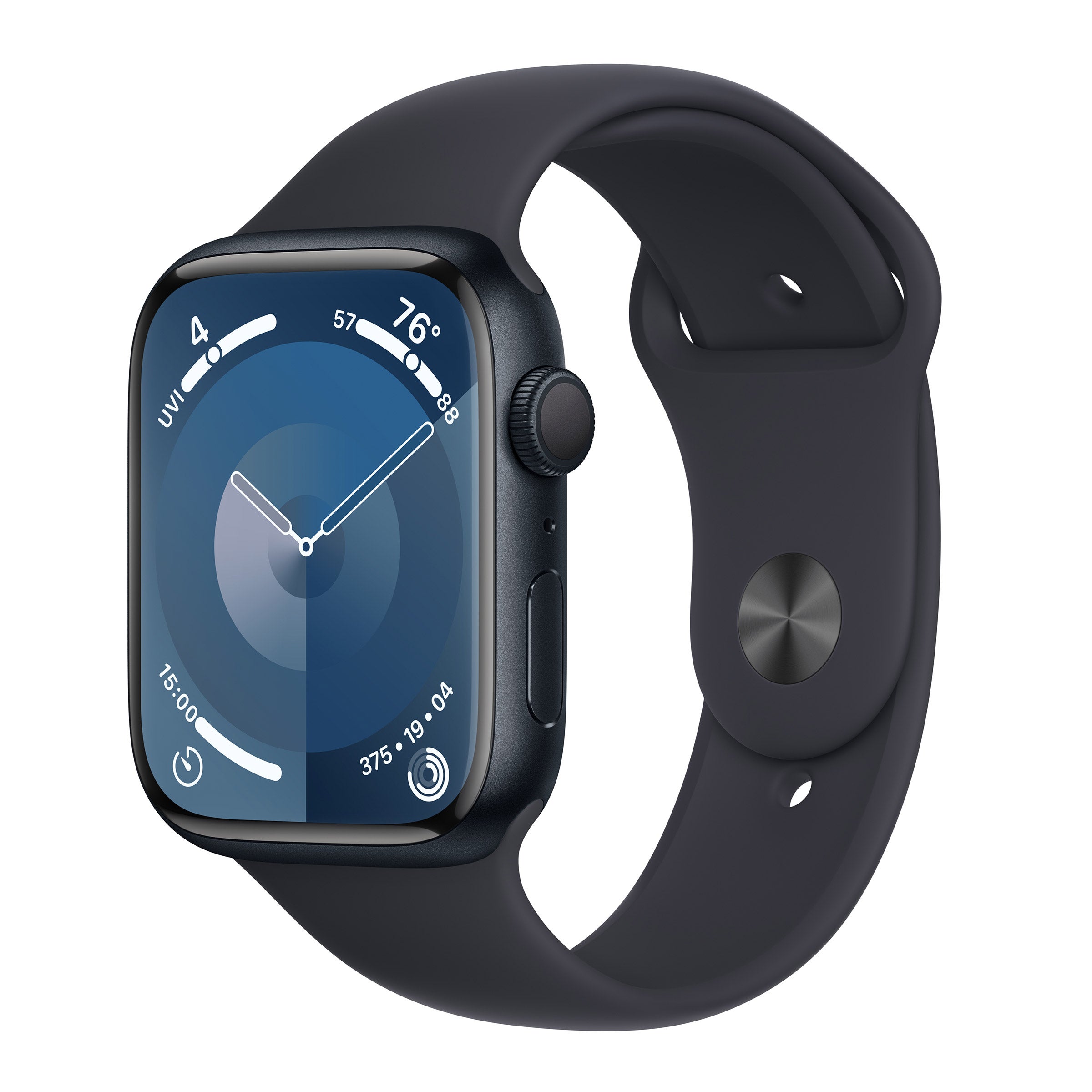 APPLE WATCH SERIES 9 MIDNIGHT M/L BAND 45MM GPS MR9A3LL/A - Image 1