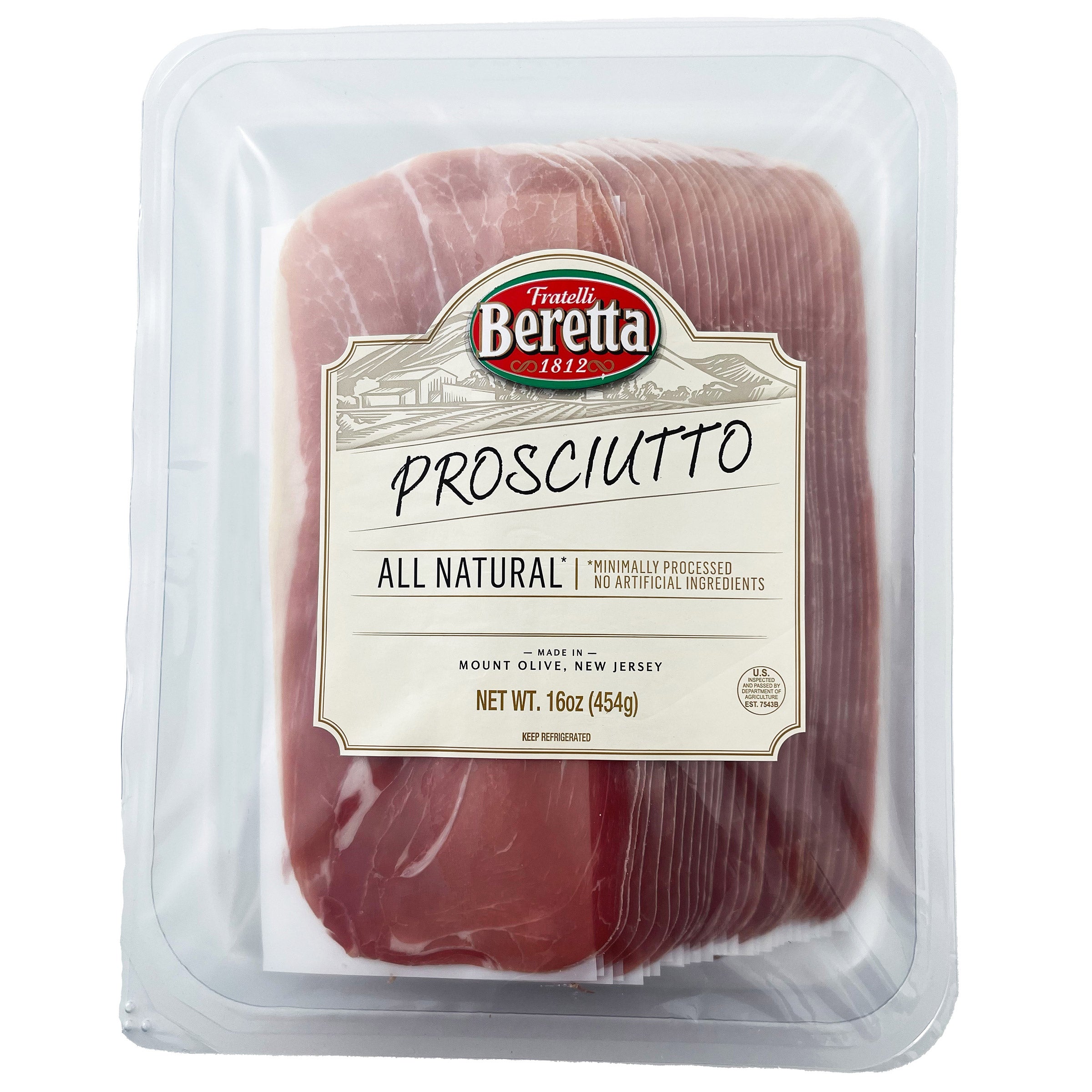 FRATELLI BERETTA SLICED PROSCIUTTO 16 OZ (1 LB) - Image 1