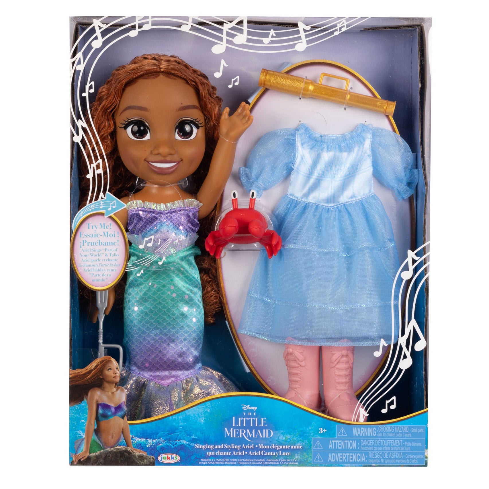 DISNEY PRINCESS SINGING DOLLS ARIEL - Image 1