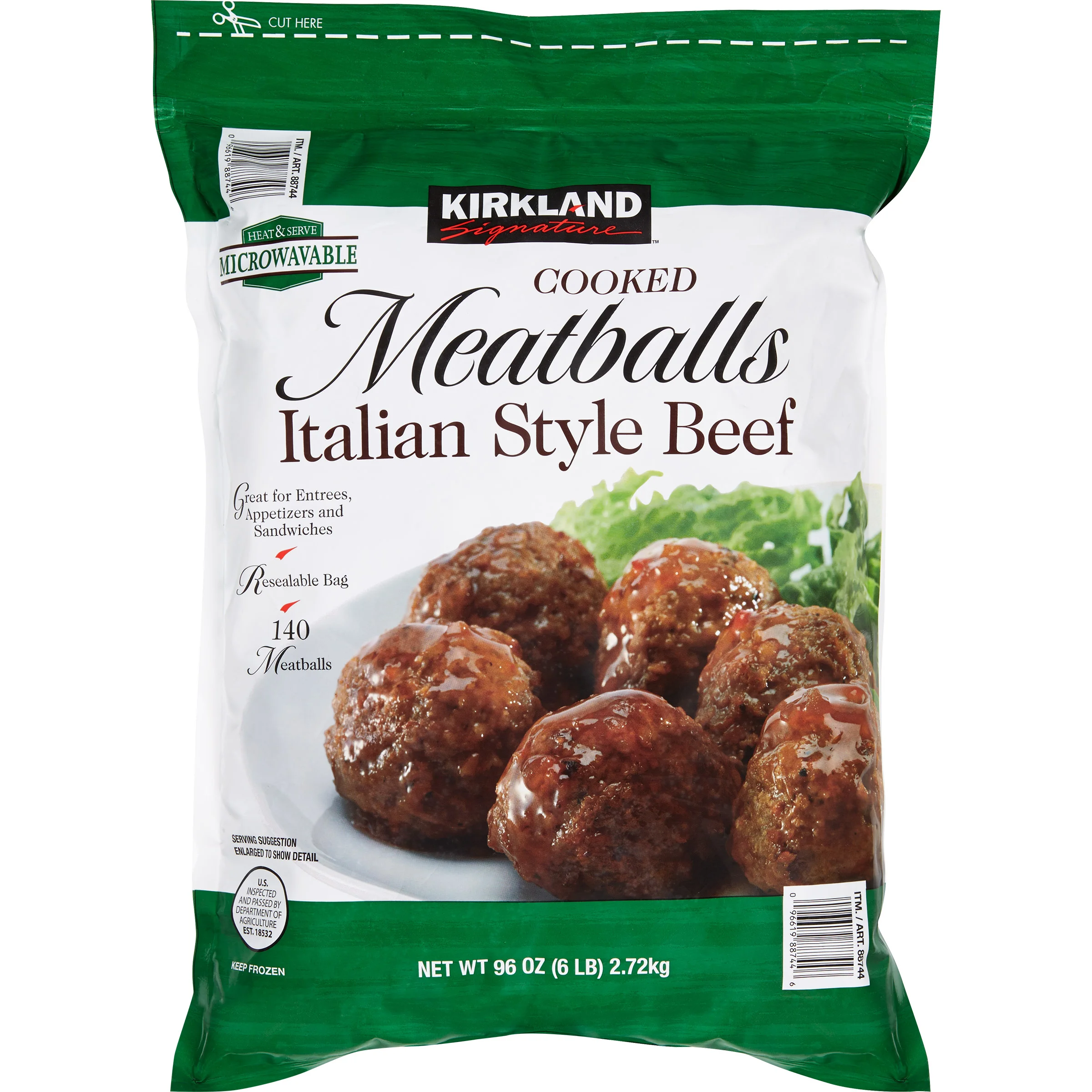 KIRKLAND SIGNATURE ITALIAN STYLE MEATBALL 6 POUND BAG - Image 1