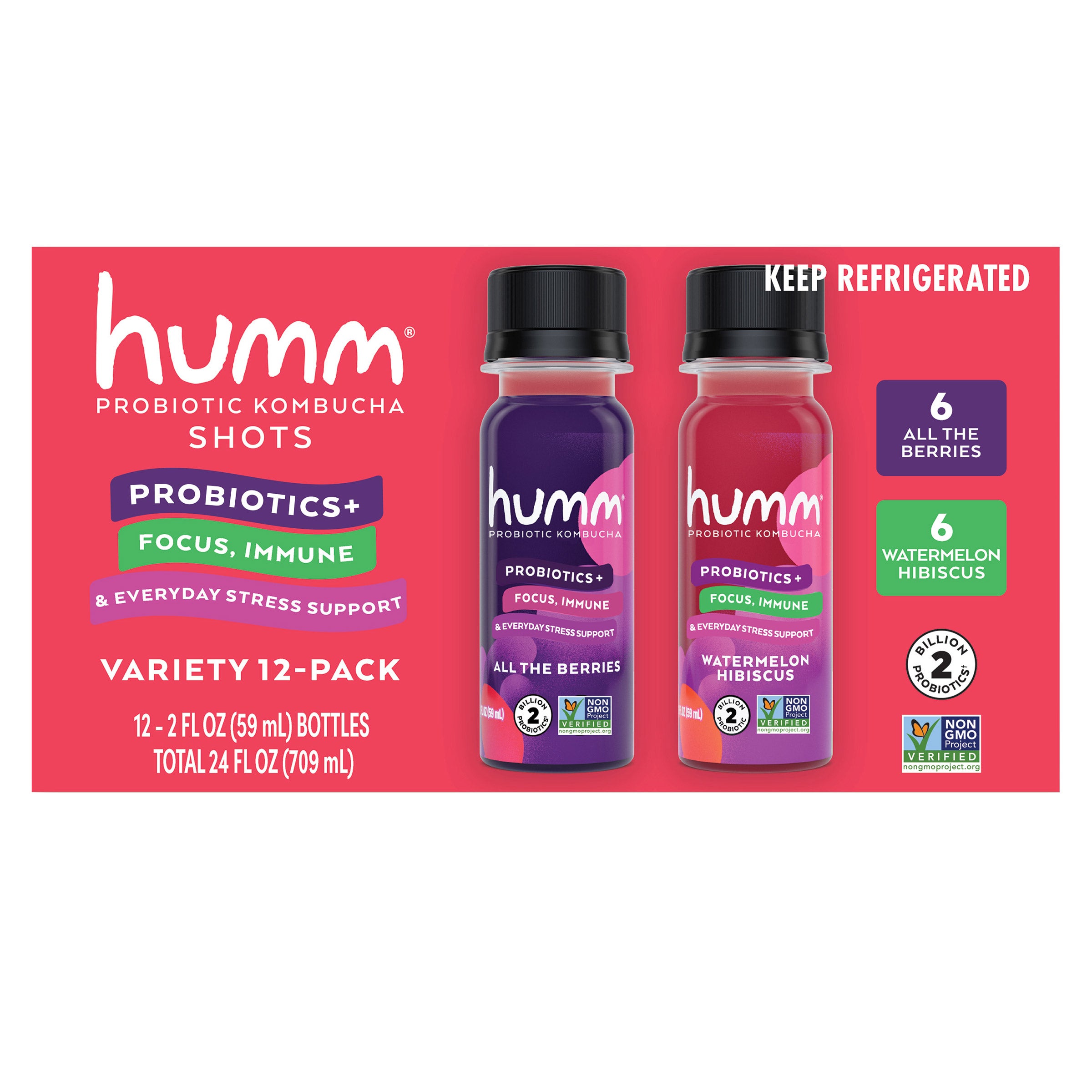 HUMM KOMBUCHA PROBIOTIC KOMBUCHA SHO 12/2 OZ