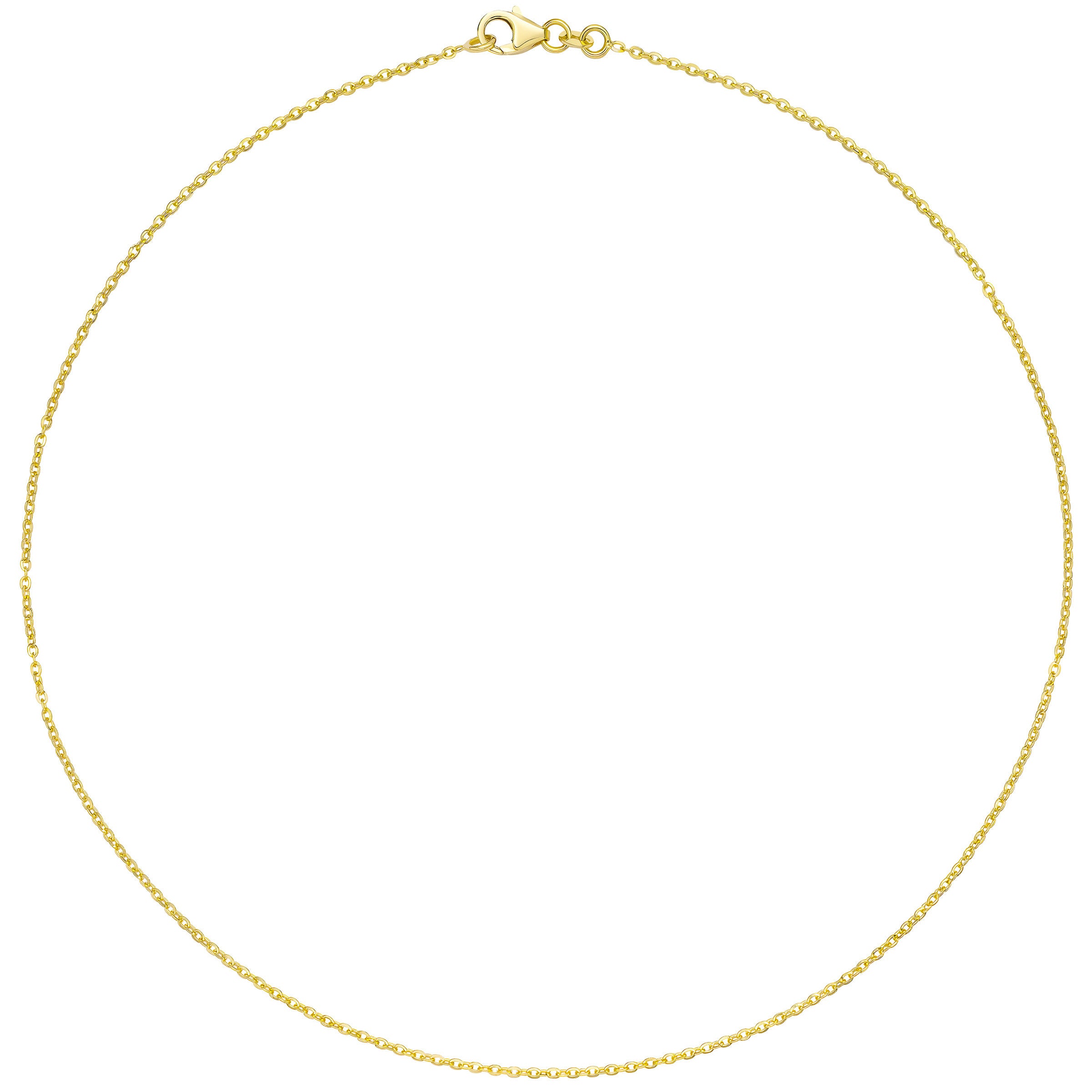 14KT YELLOW GOLD 18¨ ROLO CHAIN MADE IN ITALY - Image 1