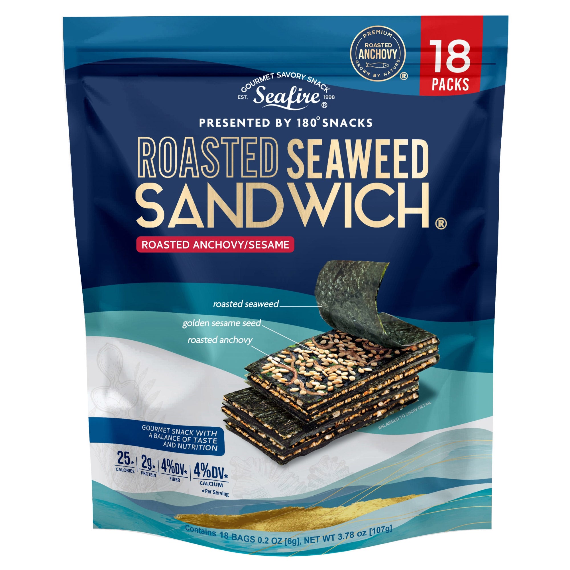 ROASTED SEAWEED SANDWICH ANCHVY/SESAME 3.78 OZ