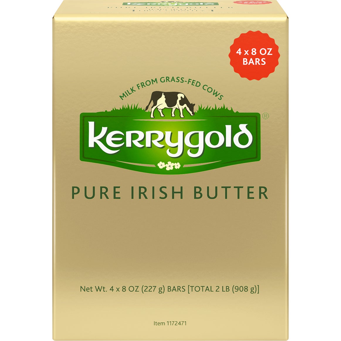 KERRYGOLD SALTED IRISH BUTTER 4/8 OZ - Image 1