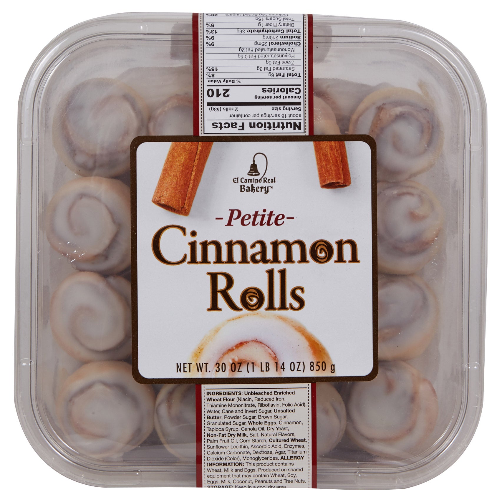 EL CAMINO REAL BAKERY PETITE CINNAMON ROLLS 30 OZ