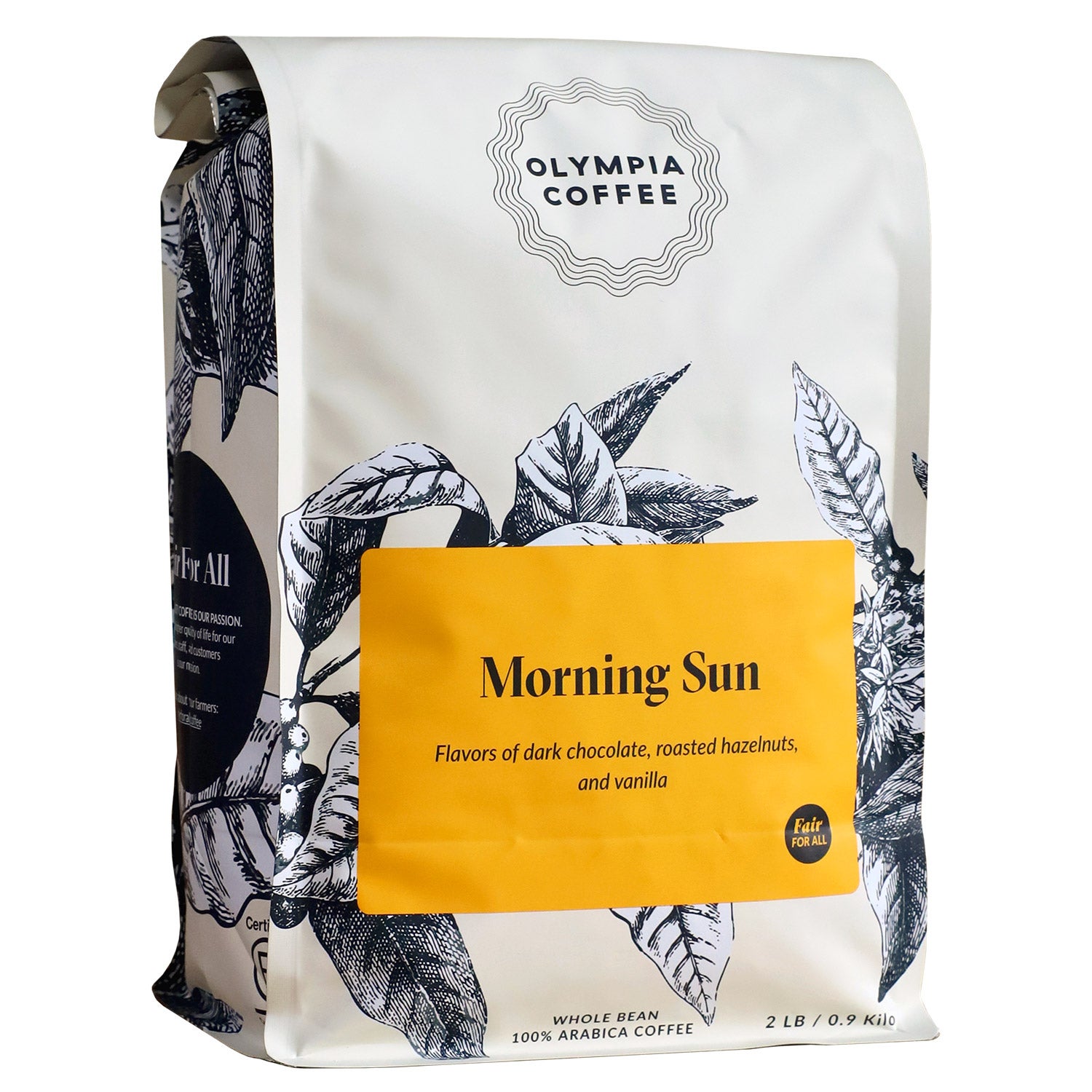 OLYMPIA COFFEE MORNING SUN WHOLE BEAN 2 LBS