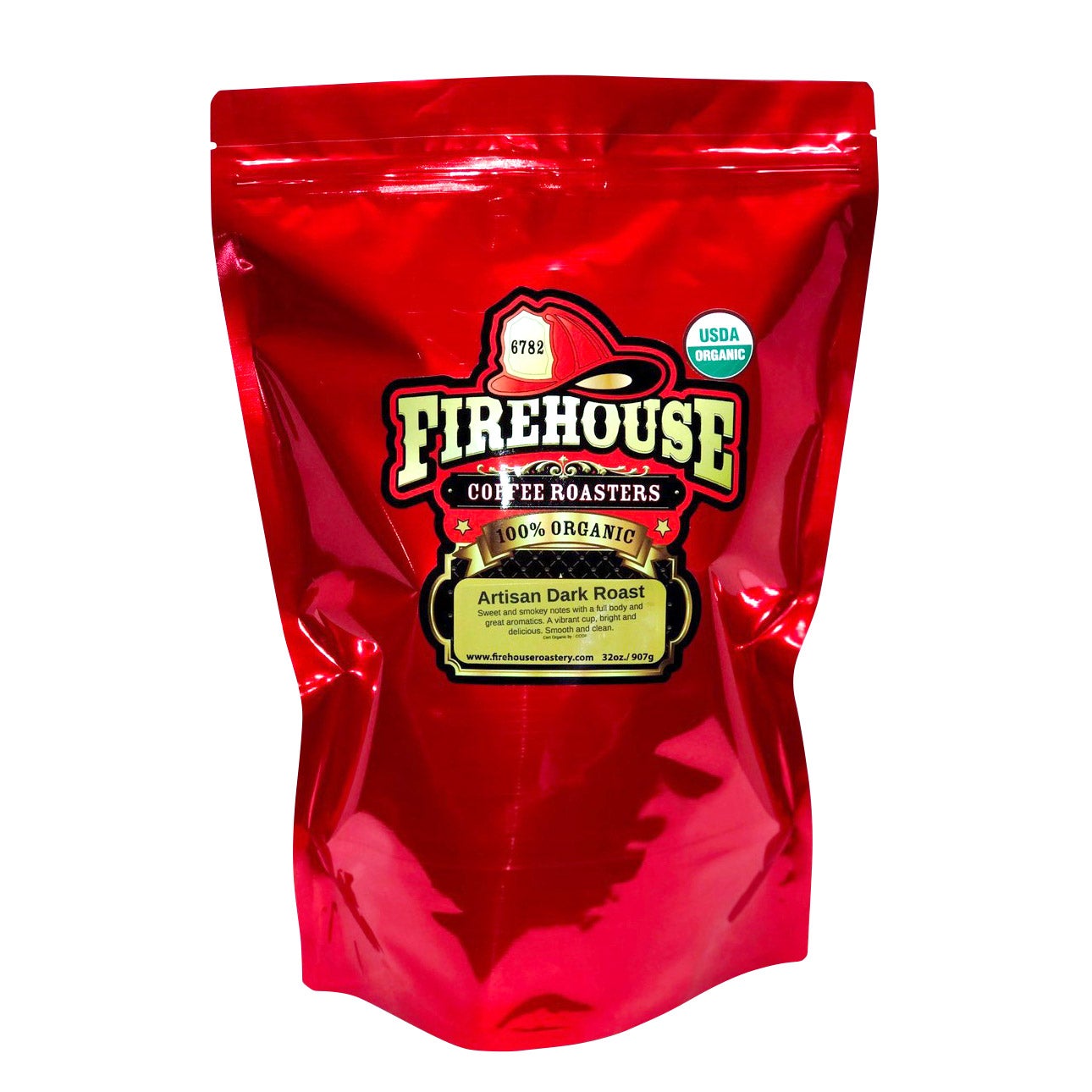 FIREHOUSE COFFEE ORGANIC DARK ROAST COFFEE 2 LB