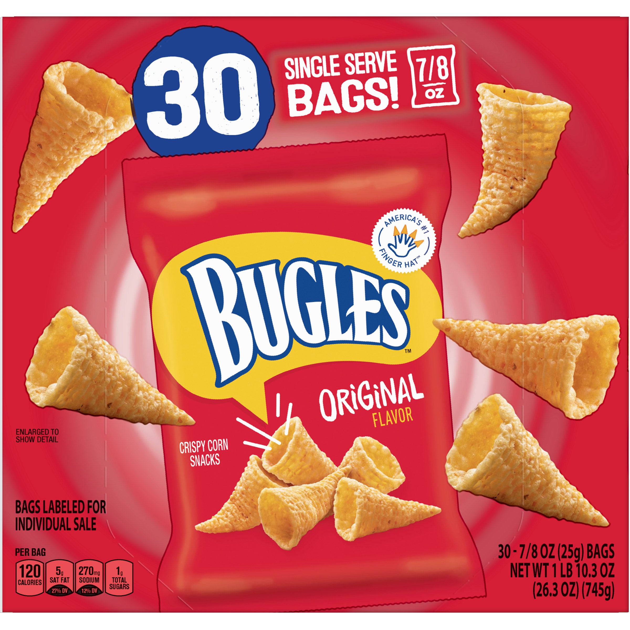 BUGLES ORIGINAL FLAVOR 30 CT / 0.88 OZ - Image 1
