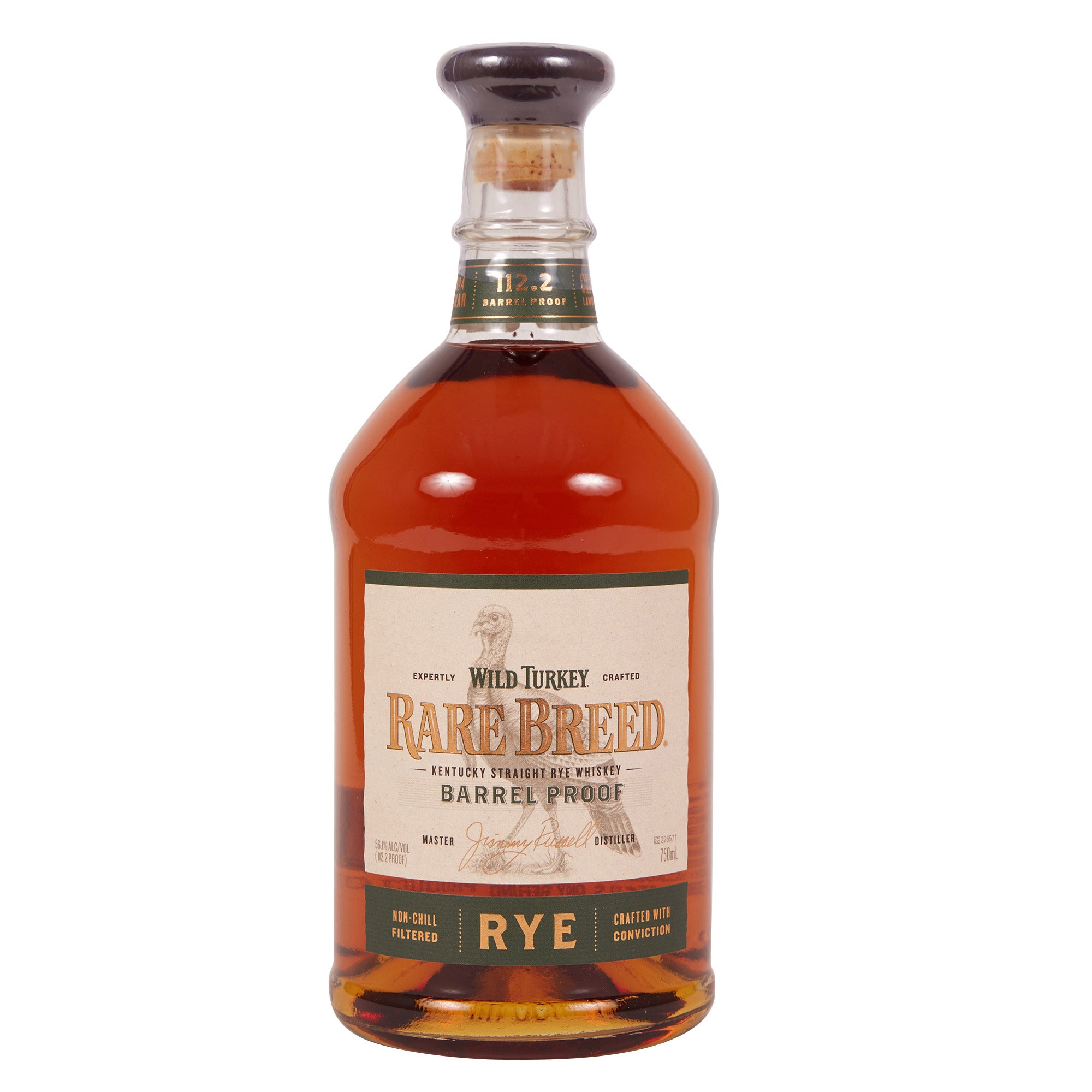 WILD TURKEY-RARE BREED BARREL PROOF RYE KENTUCKY 750ML
