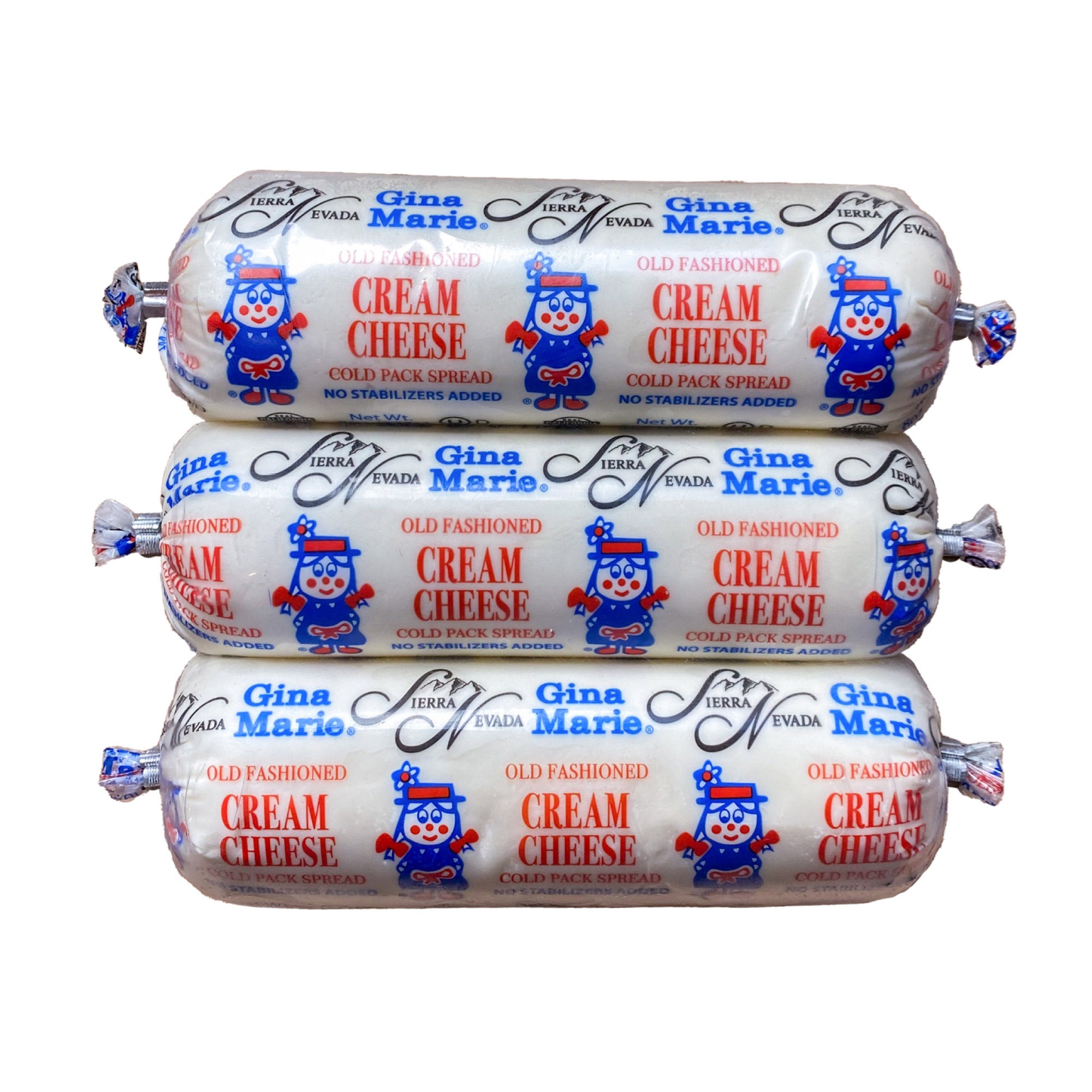 GINA MARIE CREAM CHEESE 3 PACK 8 OUNCES EACH