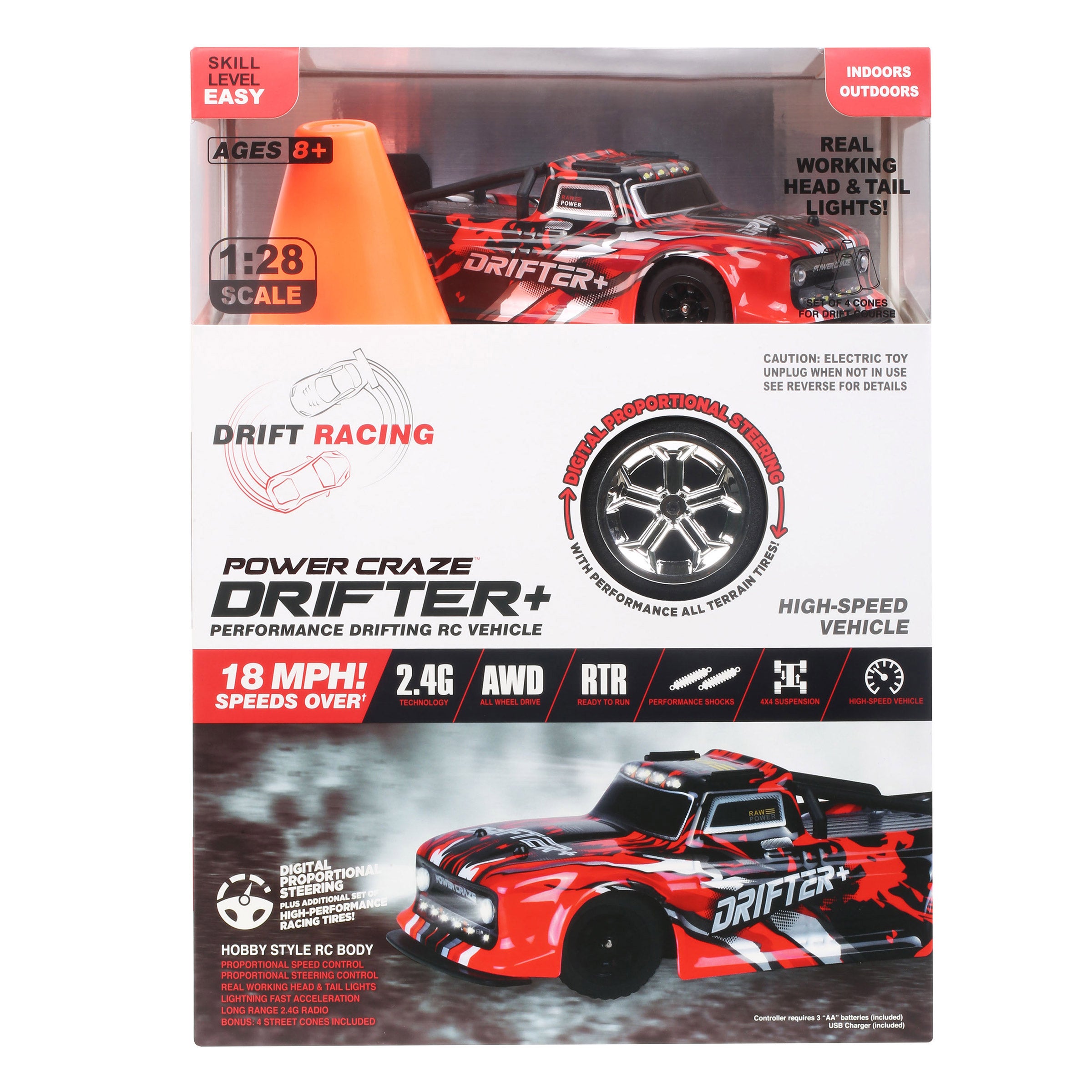 POWER CRAZE DRIFTER+ R/C WITH REMOTE