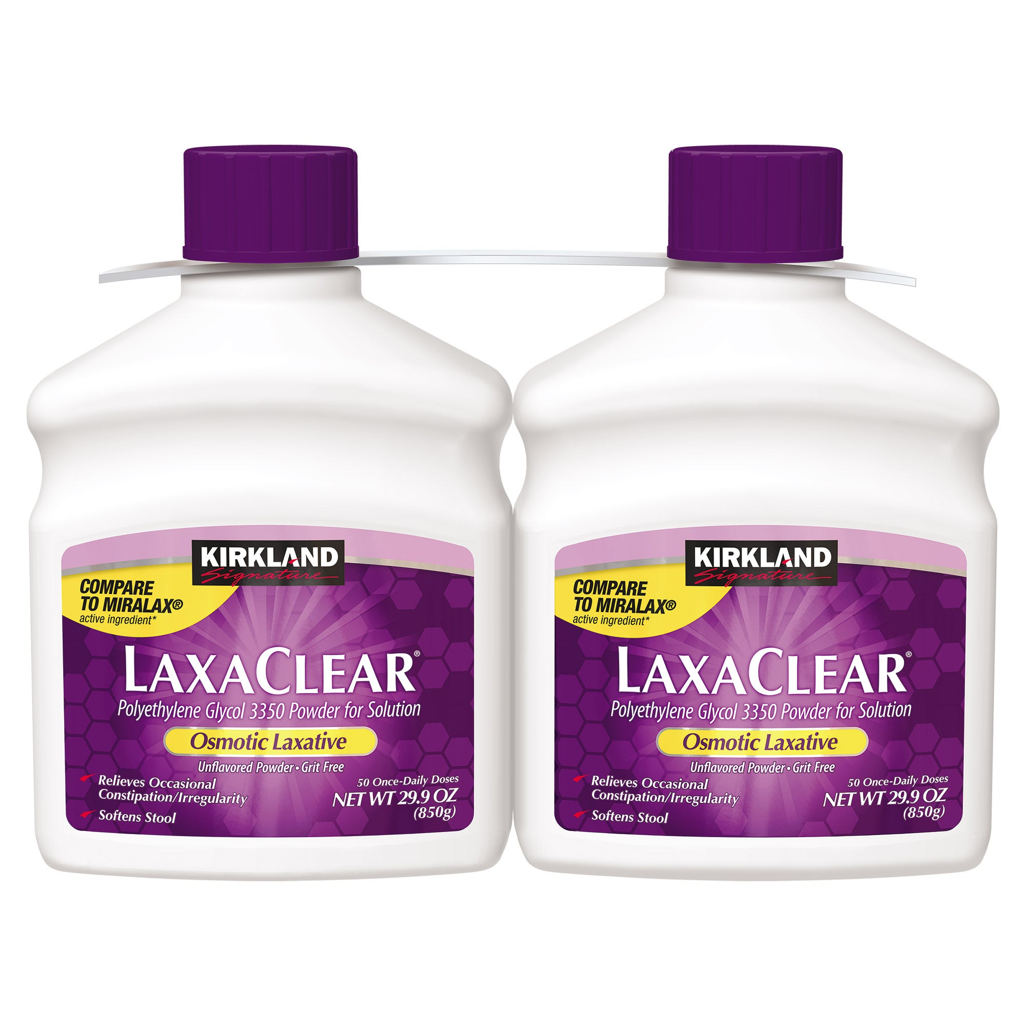 KIRKLAND SIGNATURE LAXACLEAR 100 DOSES 2X29.9 OUNCE - Image 1
