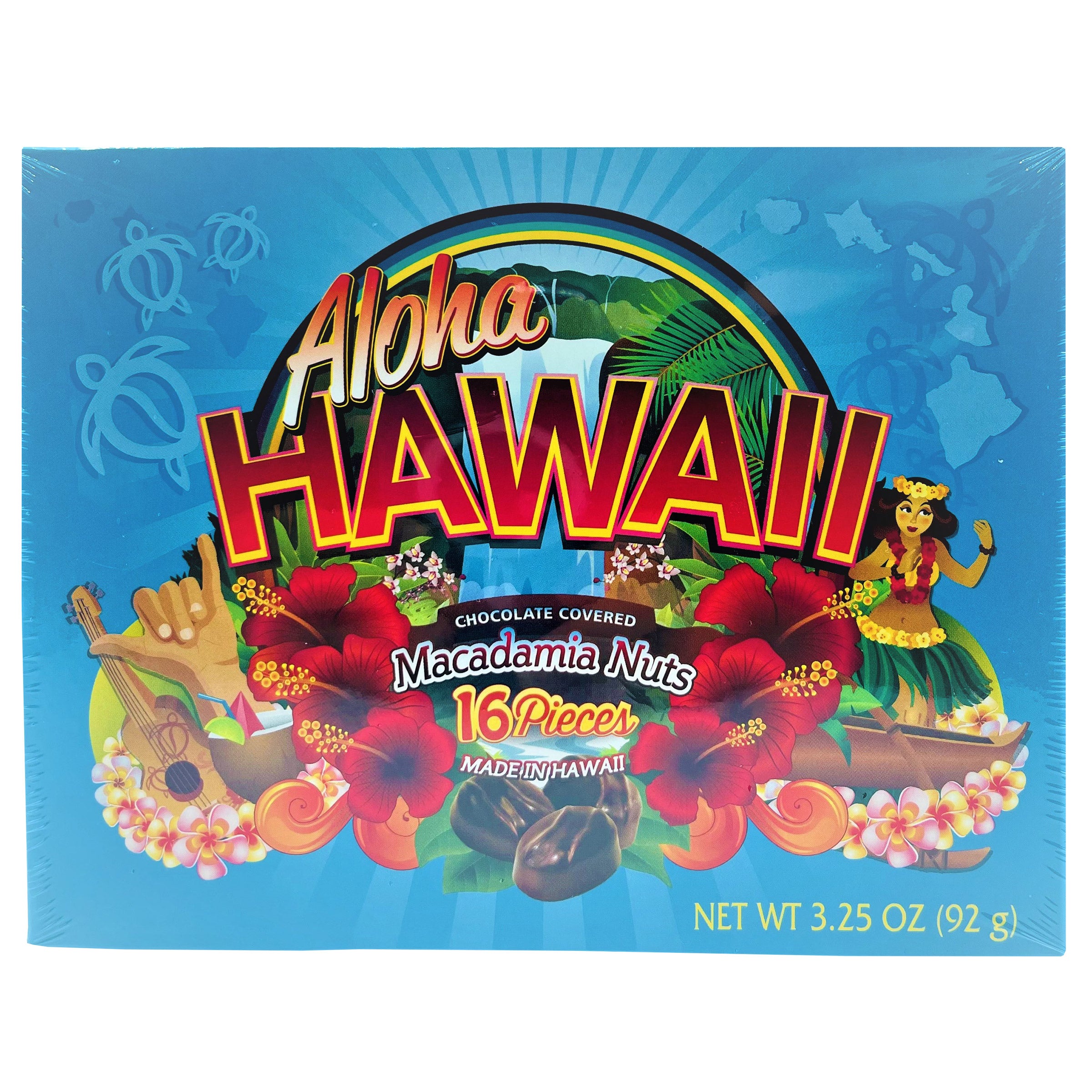 ALOHA HAWAII CHOCOLATE MAC NUTS 3/3.25 OZ BOXES
