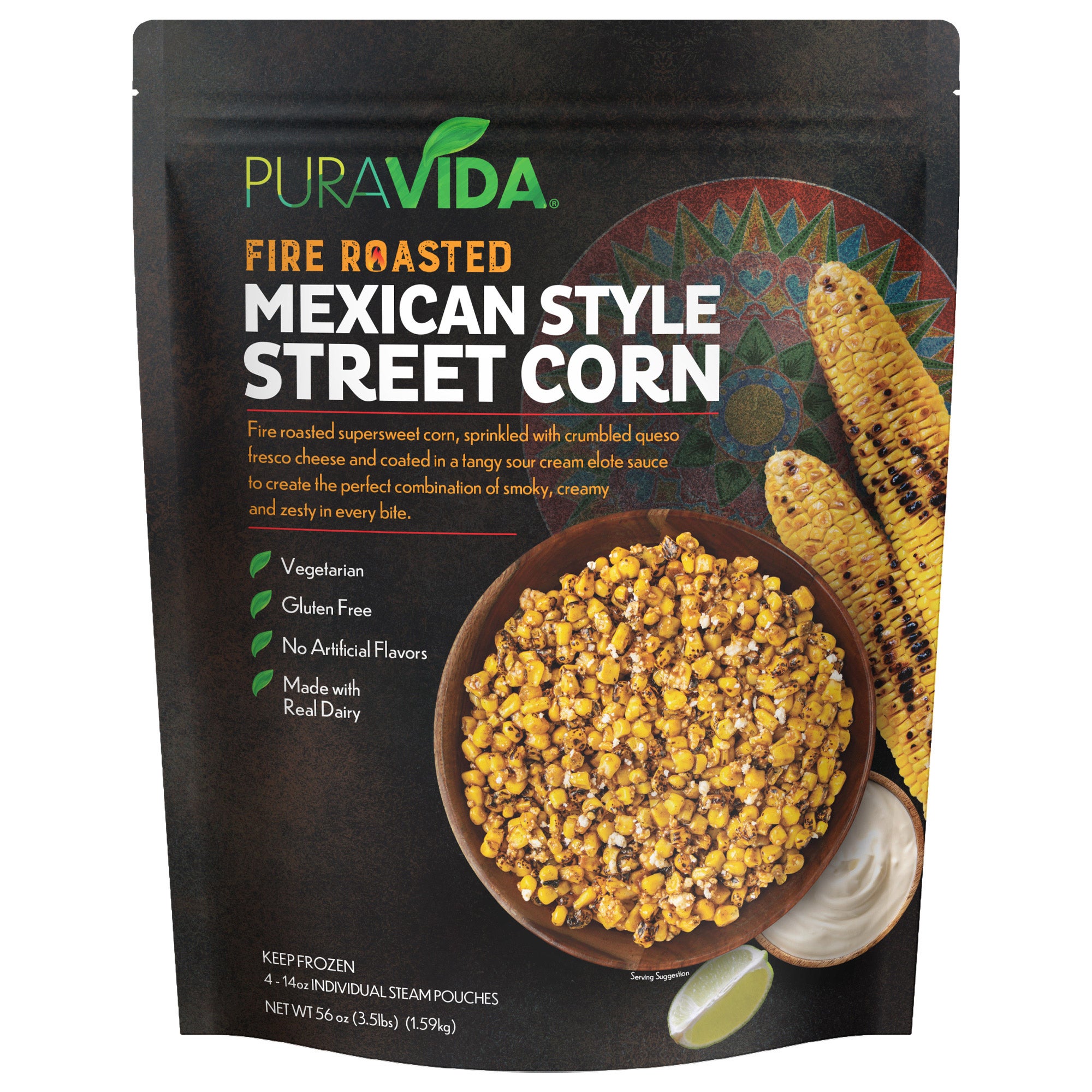 PURAVIDA MEXICAN STREET CORN 4/14 OZ (3.5 LBS)