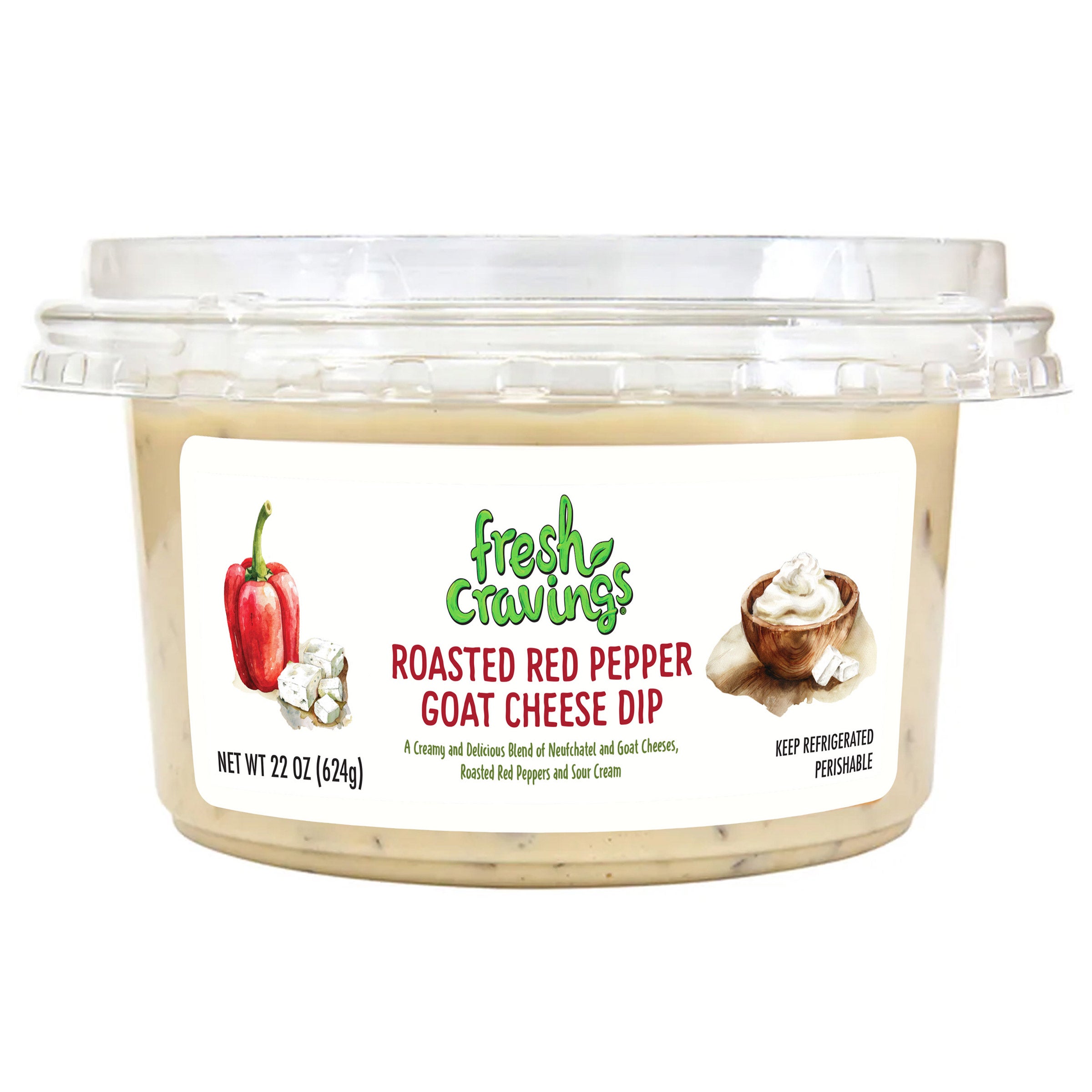 FRESH CRAVINGS RED PEPPER&GOAT CHEESE 22 OZ - Image 1
