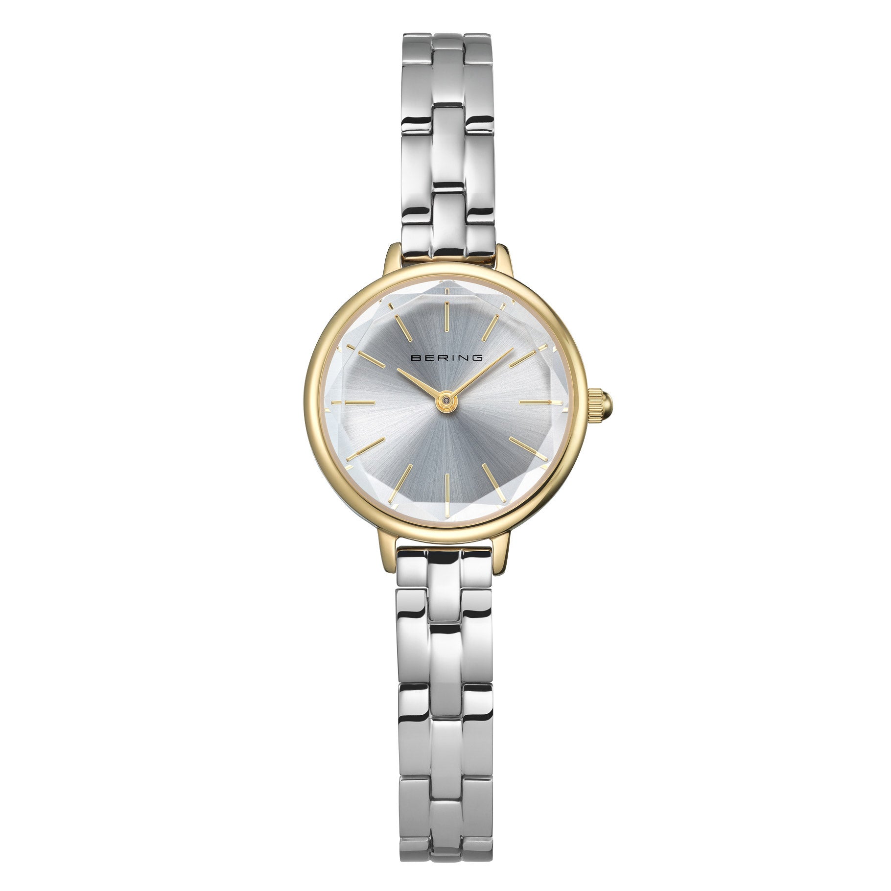 BERING FACETED TWO TONE WOMENS WATCH - Image 1
