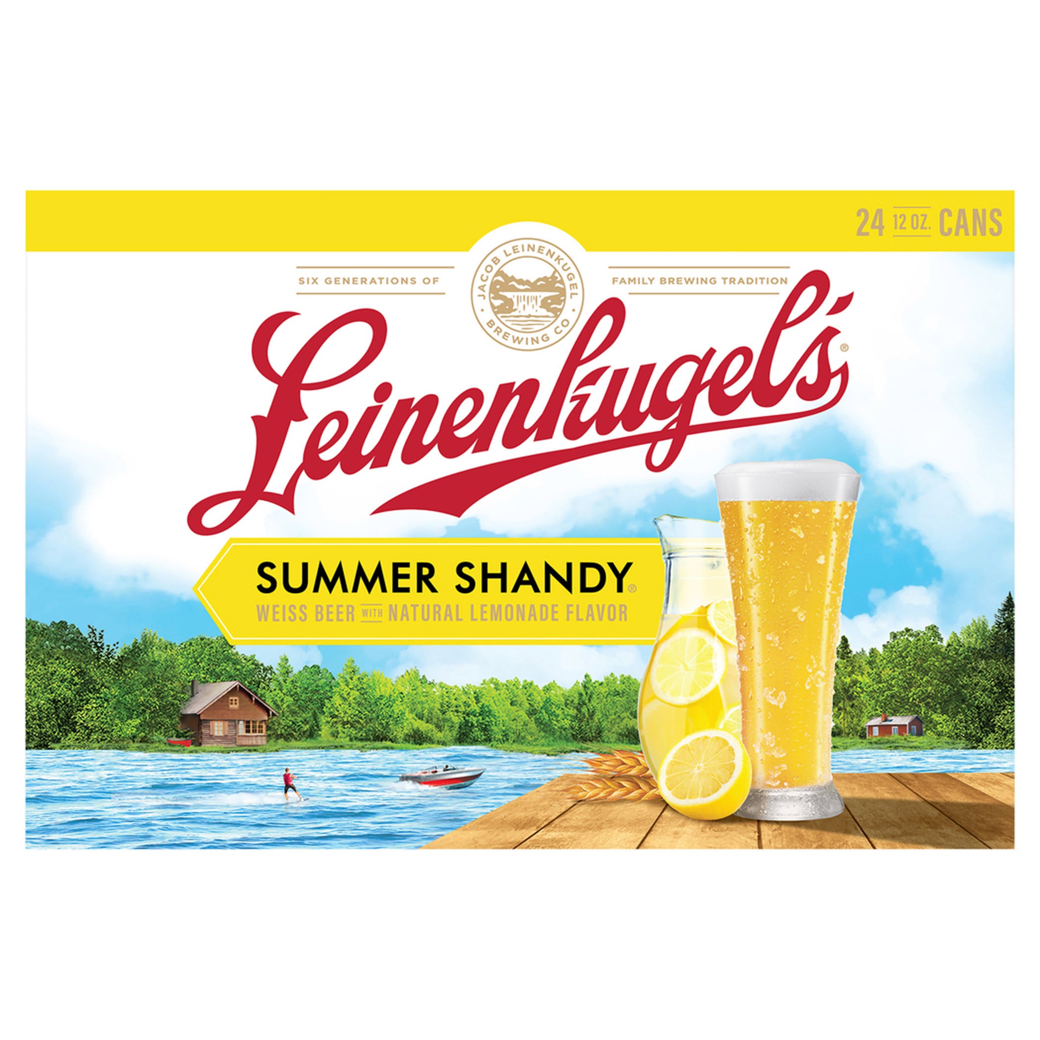 LEINENKUGEL'S SUMMER SHANDY 24/12 OUNCE CANS