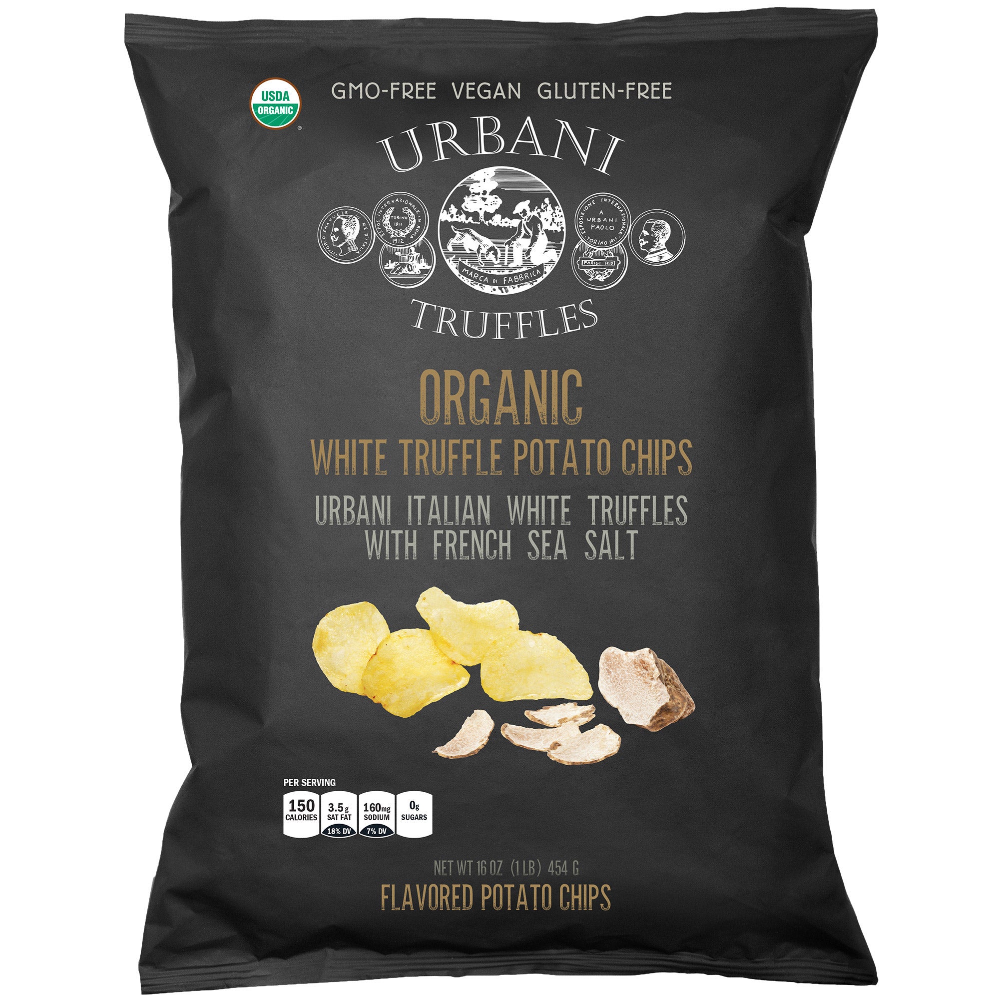URBANI ORGANIC TRUFFLE POTATO CHIPS 16 OUNCES - Image 1