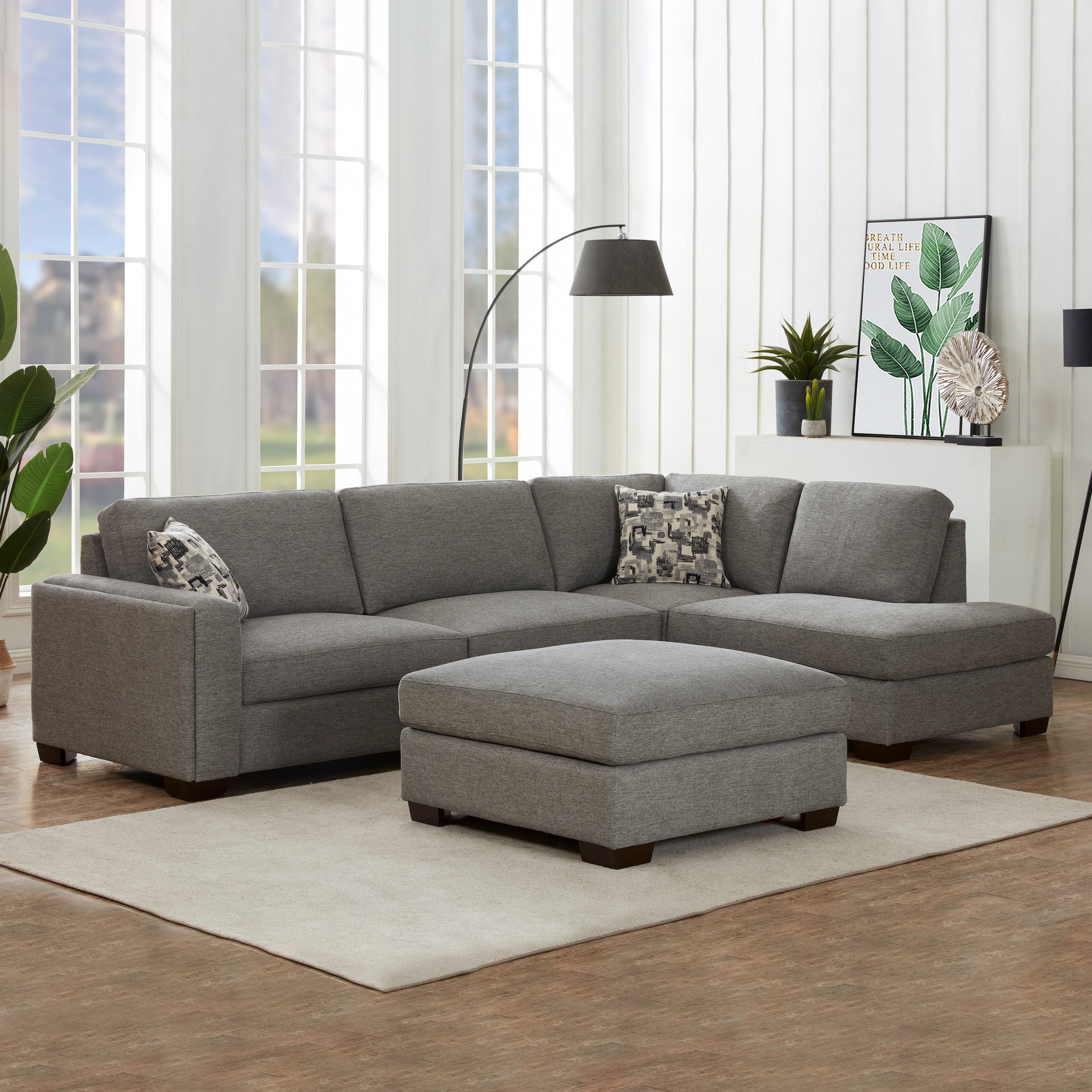 SYNERGY HOME FABRIC SECTIONAL - Image 1