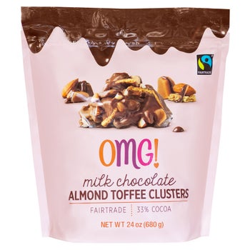 OMG! ALMOND TOFFEE CLUSTERS 24 OZ