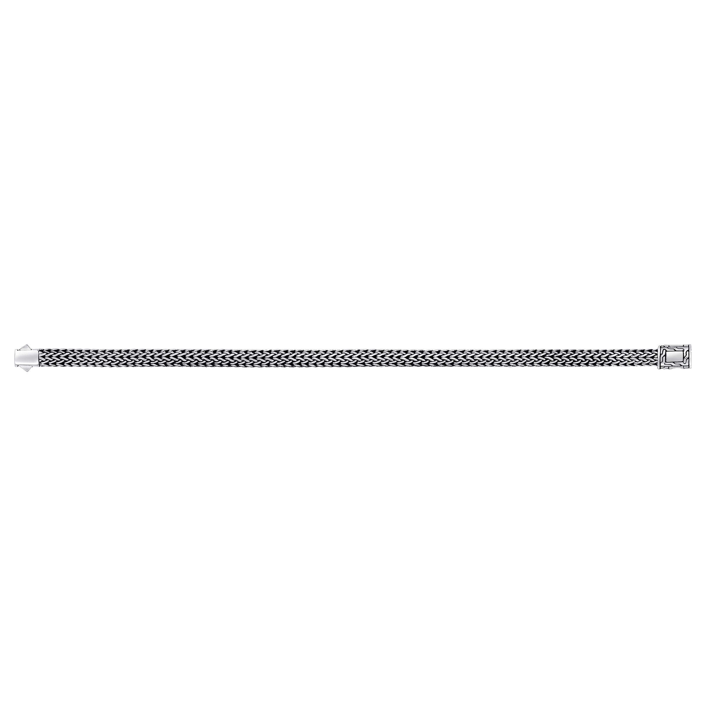 JOHN HARDY SIZE M 5MM STERLING SILVER CLASSIC WOVEN BRACELET - Image 1