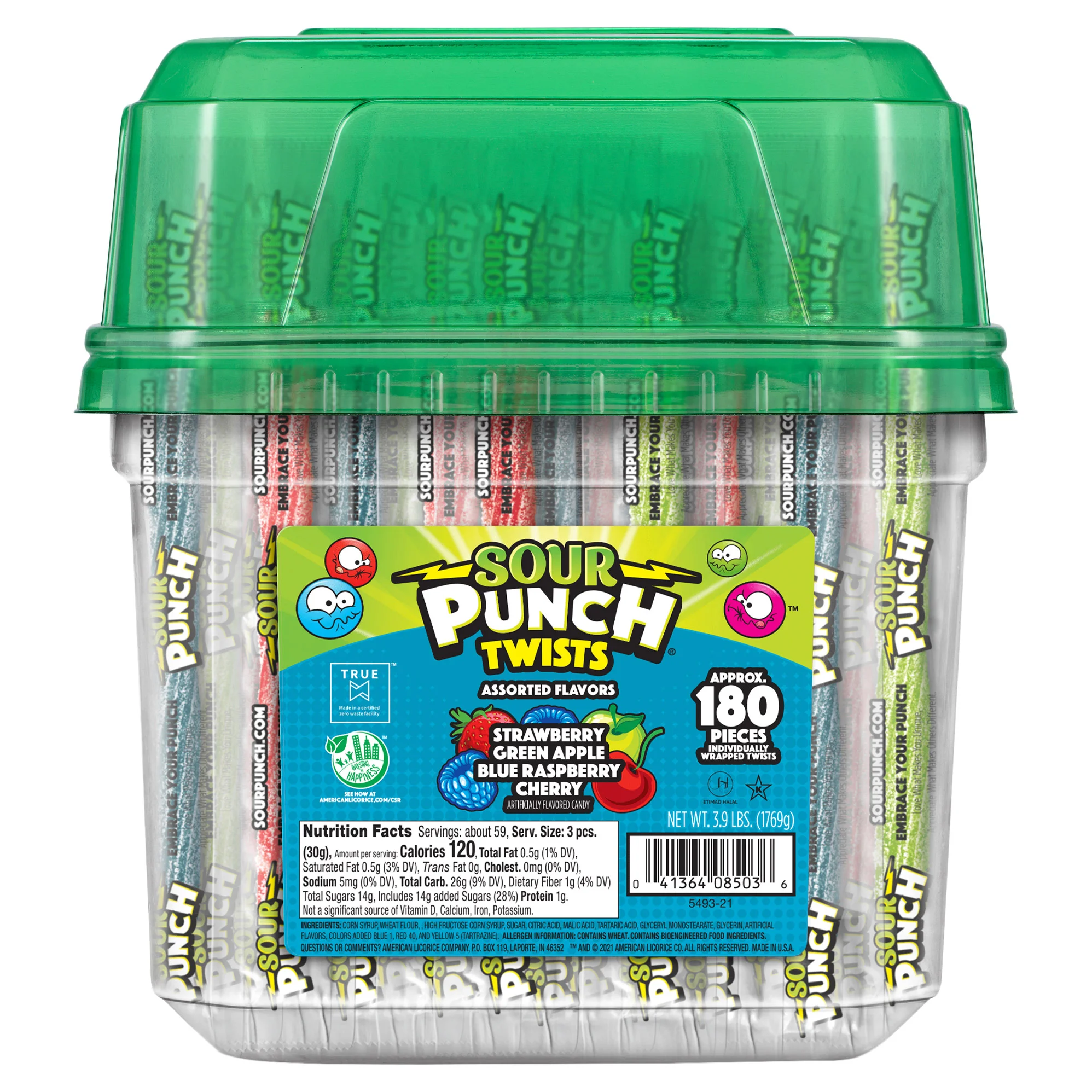 SOUR PUNCH TWIST 4 - FLAVORS 180 CT - Image 1