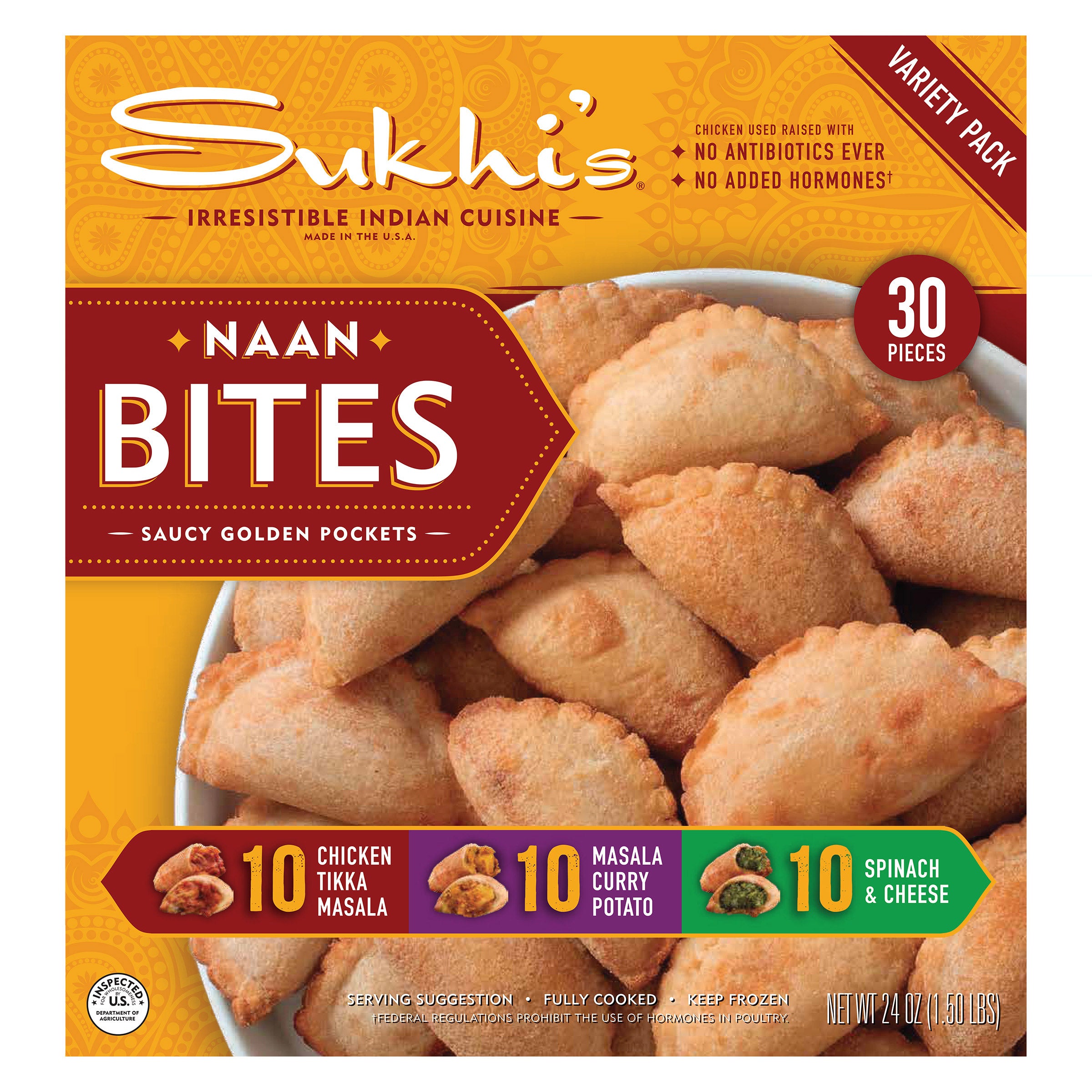 SUKHI'S NAAN BITES 24 OZ - Image 1