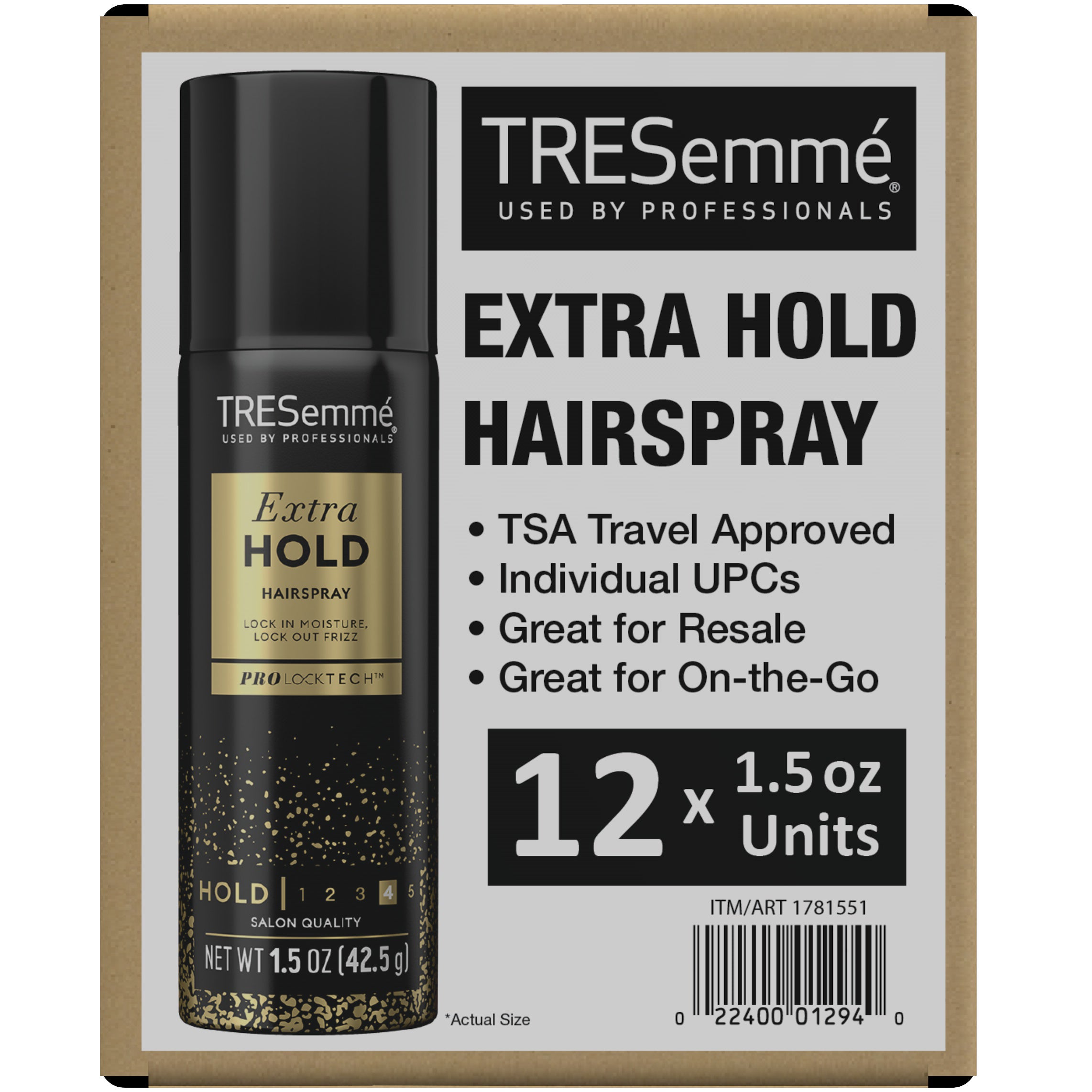 TRESEMME HAIR SPRAY EXTRA HOLD 12/1.5 OZ