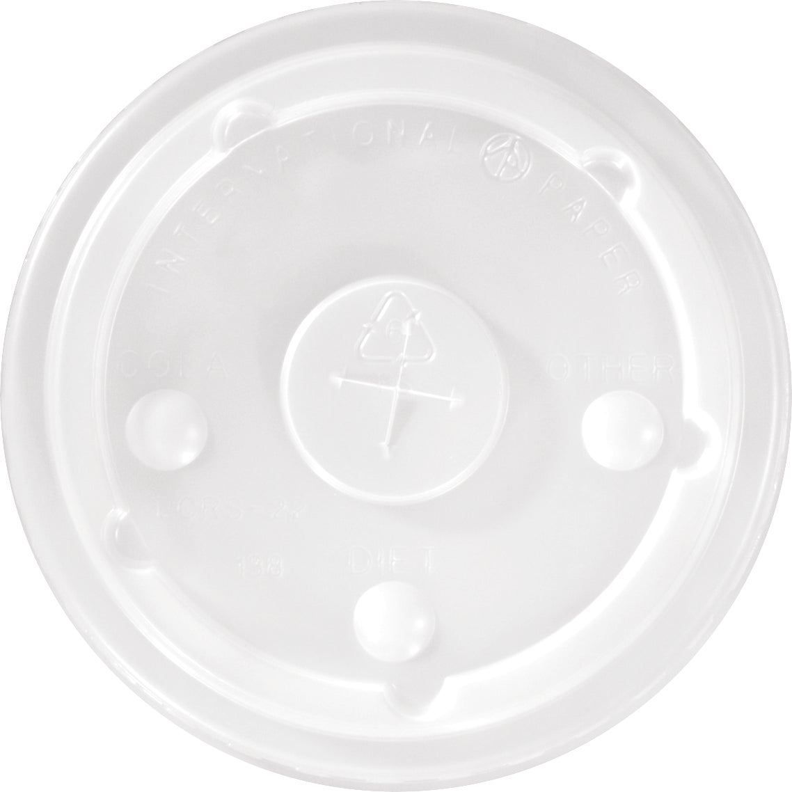 GRAPHIC PACKAGING 12-24 OZ COLD CUP LID STRAW SLOT 600 CT - Image 1