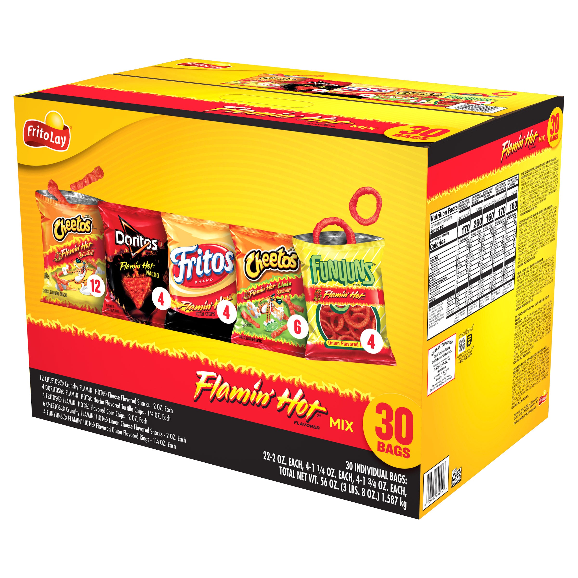 FRITO LAY FLAMIN HOT MIX 30 CT / 56 OZ - Image 1