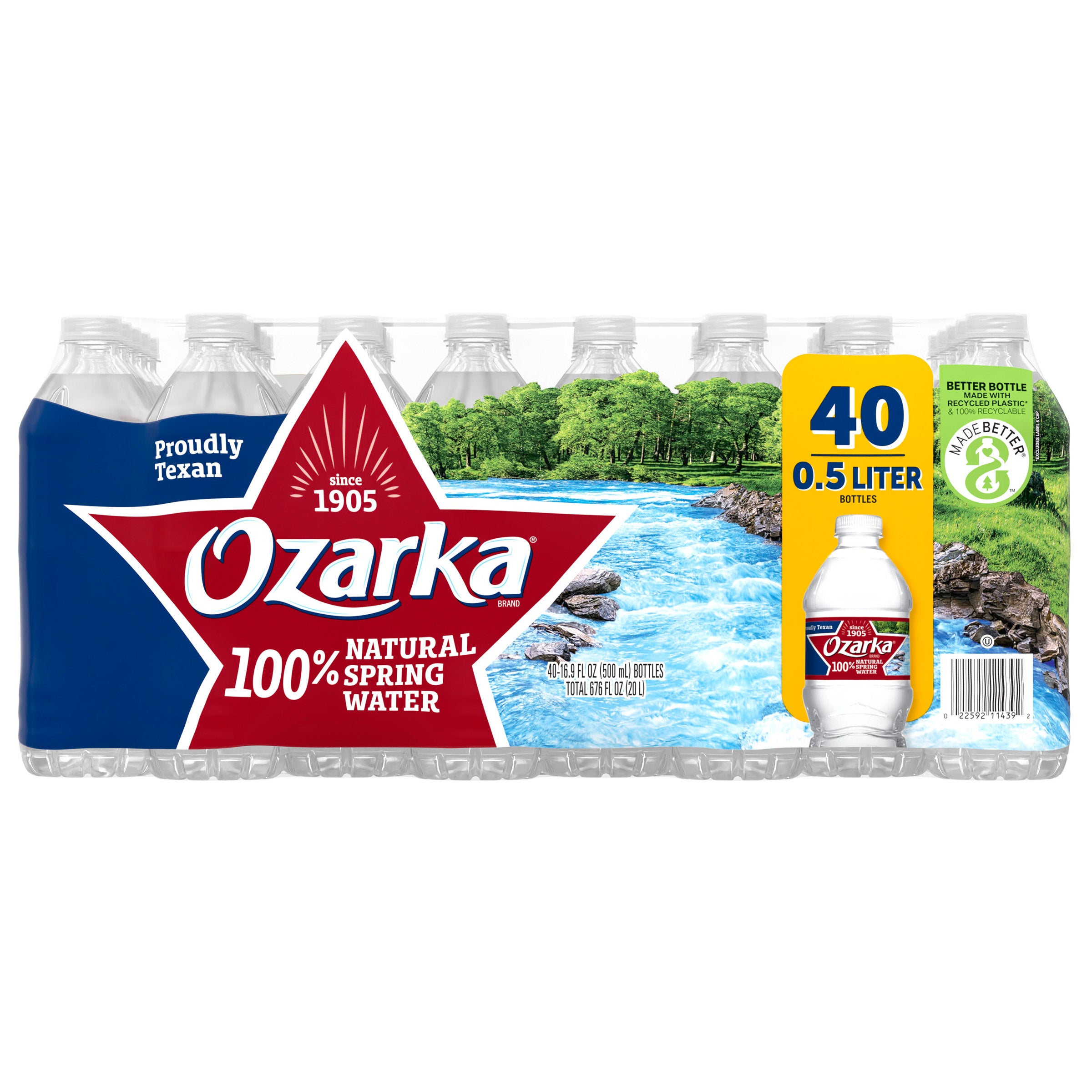 OZARKA SPRING WATER 40 CT / 16.9 OZ