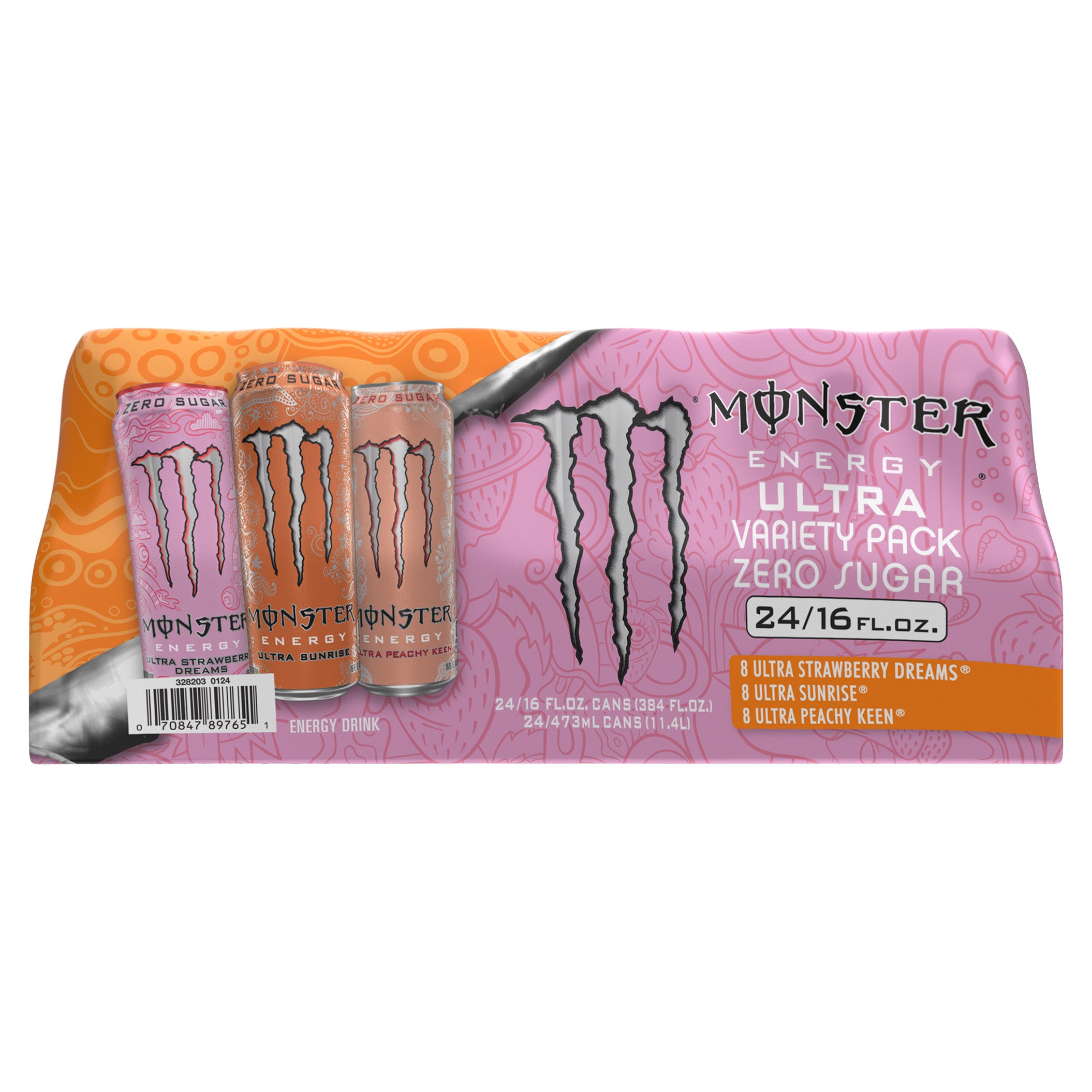 MONSTER ULTRA VARIETY PACK 24/16 FL OZ