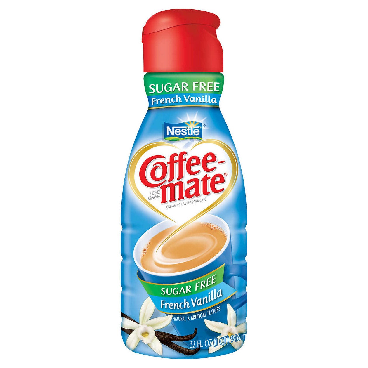 COFFEE-MATE FRENCH VANILLA CREAMER 32 OZ (SUGAR FREE)