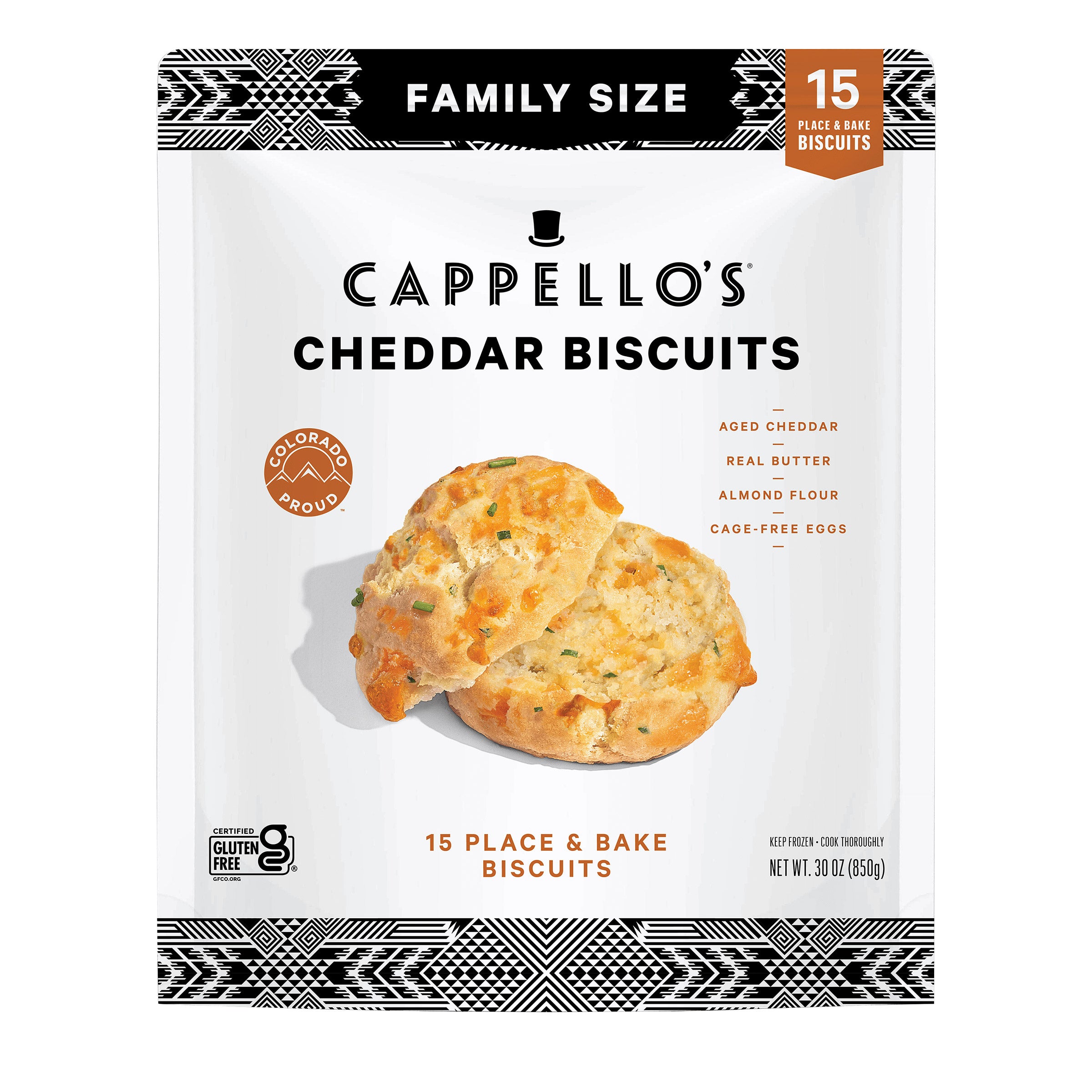 CAPPELLO'S CHEDDAR BISCUITS 30 OZ