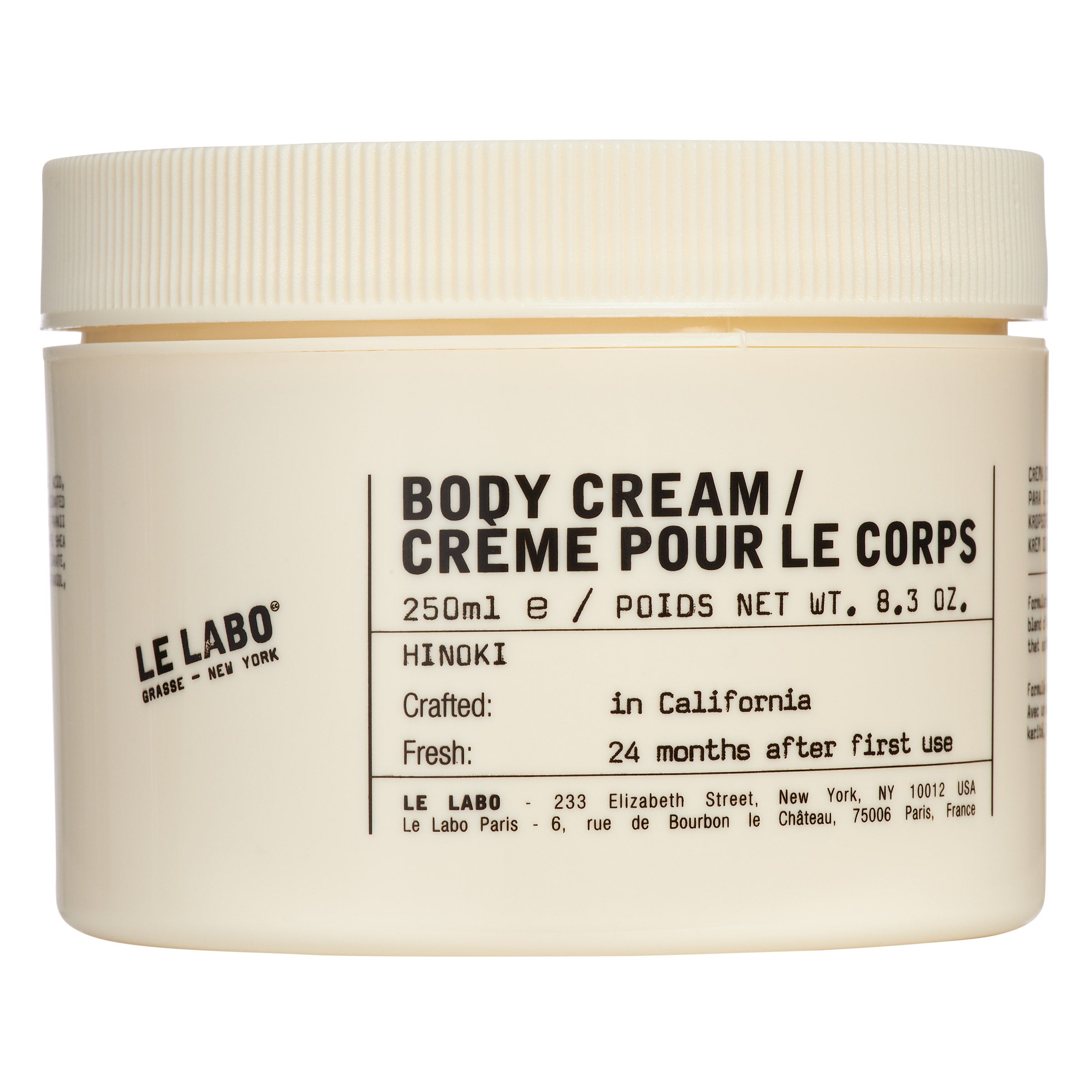 LE LABO BODY CREAM HINOKI 8.3 OZ
