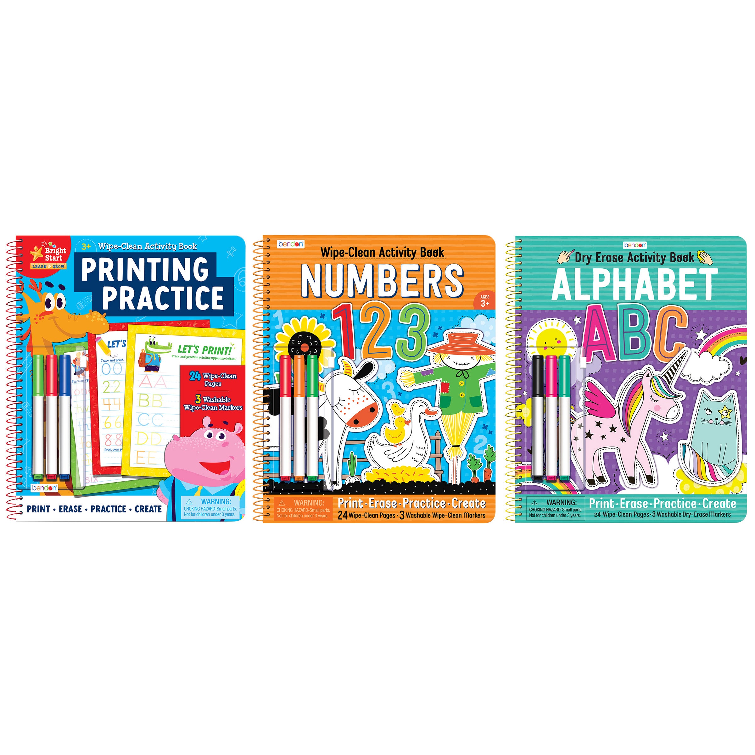 DELUXE WRITE AND WIPE BOOKS ASSORTED