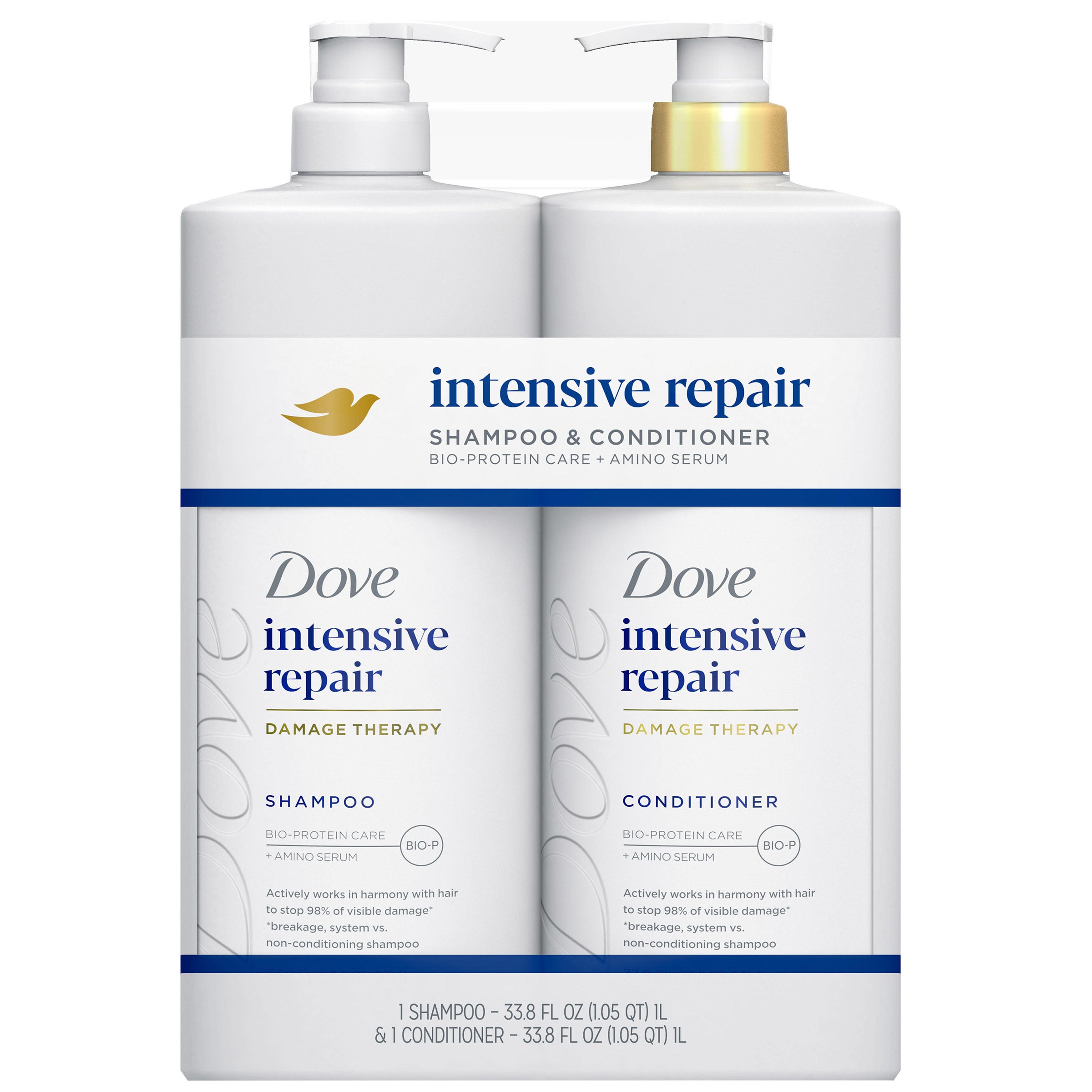 DOVE SHAMPOO & CONDITIONER INTENSE REPAIR 2 PACK