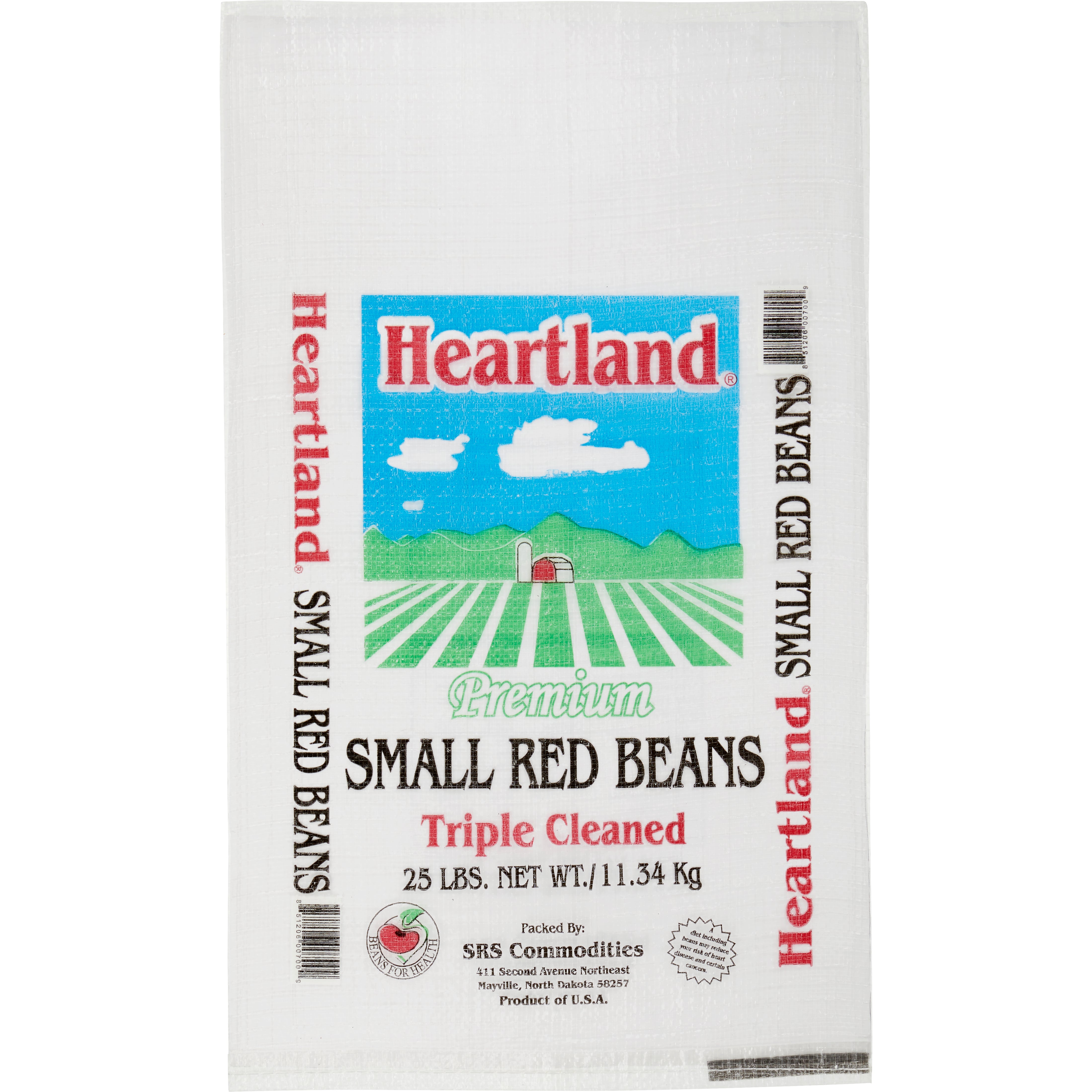 HEARTLAND SMALL RED BEANS 25 LB