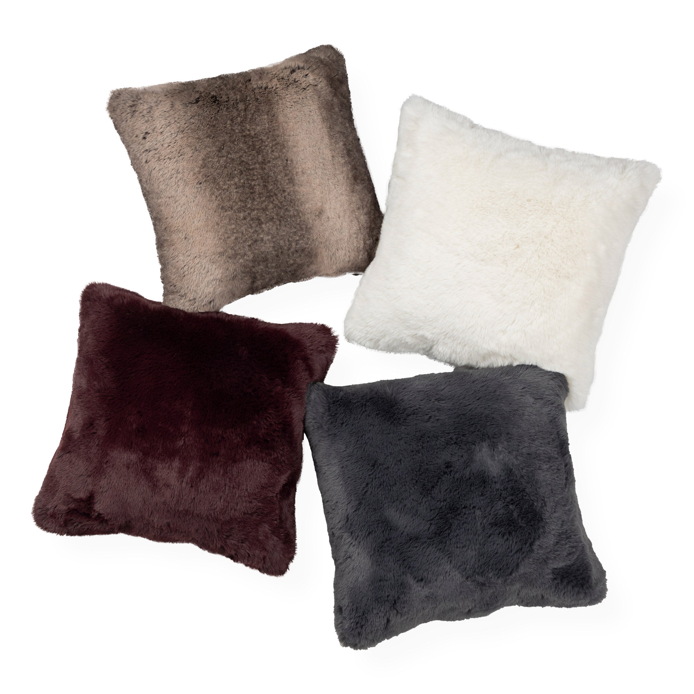 BRENTWOOD ORIGINALS FAUX FUR PILLOW 20IN X 20IN