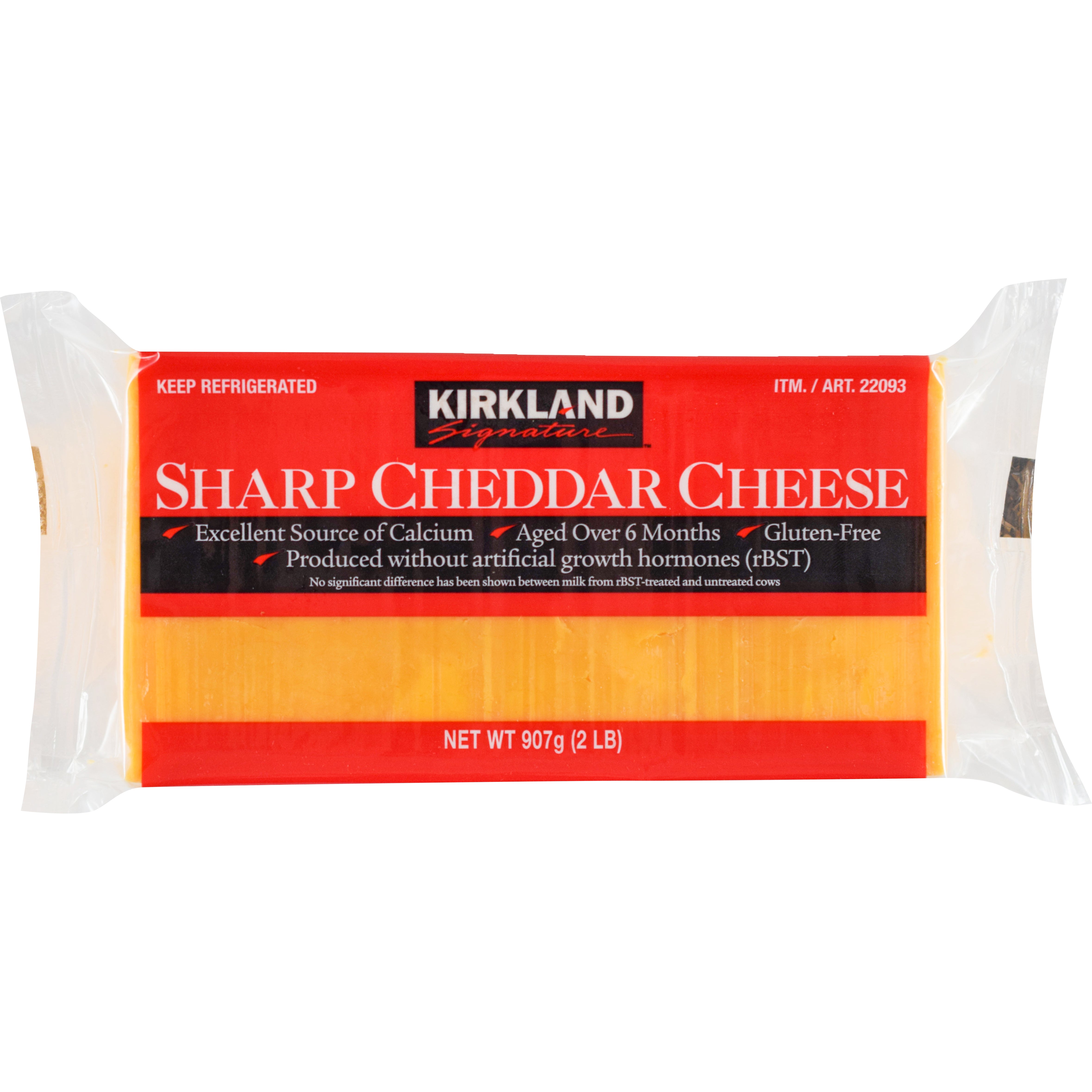 KIRKLAND SIGNATURE SHARP CHEDDAR CHEESE 32 OZ (2 LBS) - Image 1