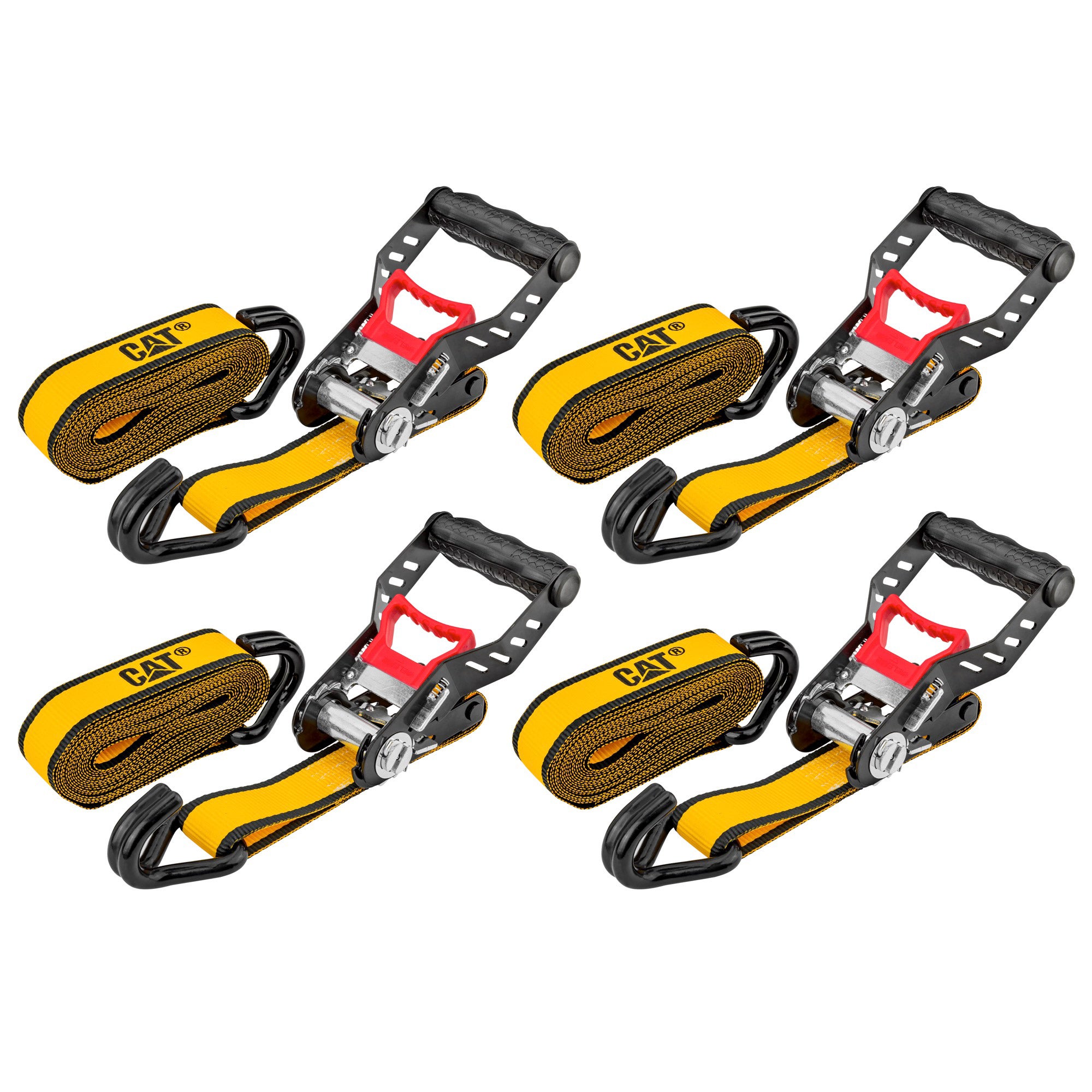 CAT RATCHET TIE DOWNS 1.5¨ X 16' 4-PIECE SET - Image 1