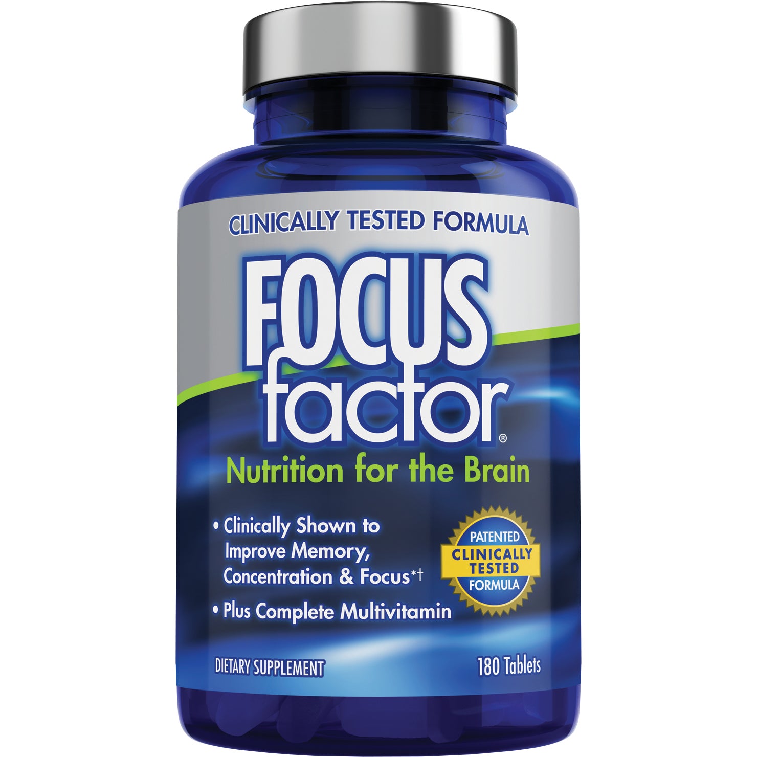 FOCUSFACTOR DIETARY SUPPLEMENT 180 TABLETS - Image 1