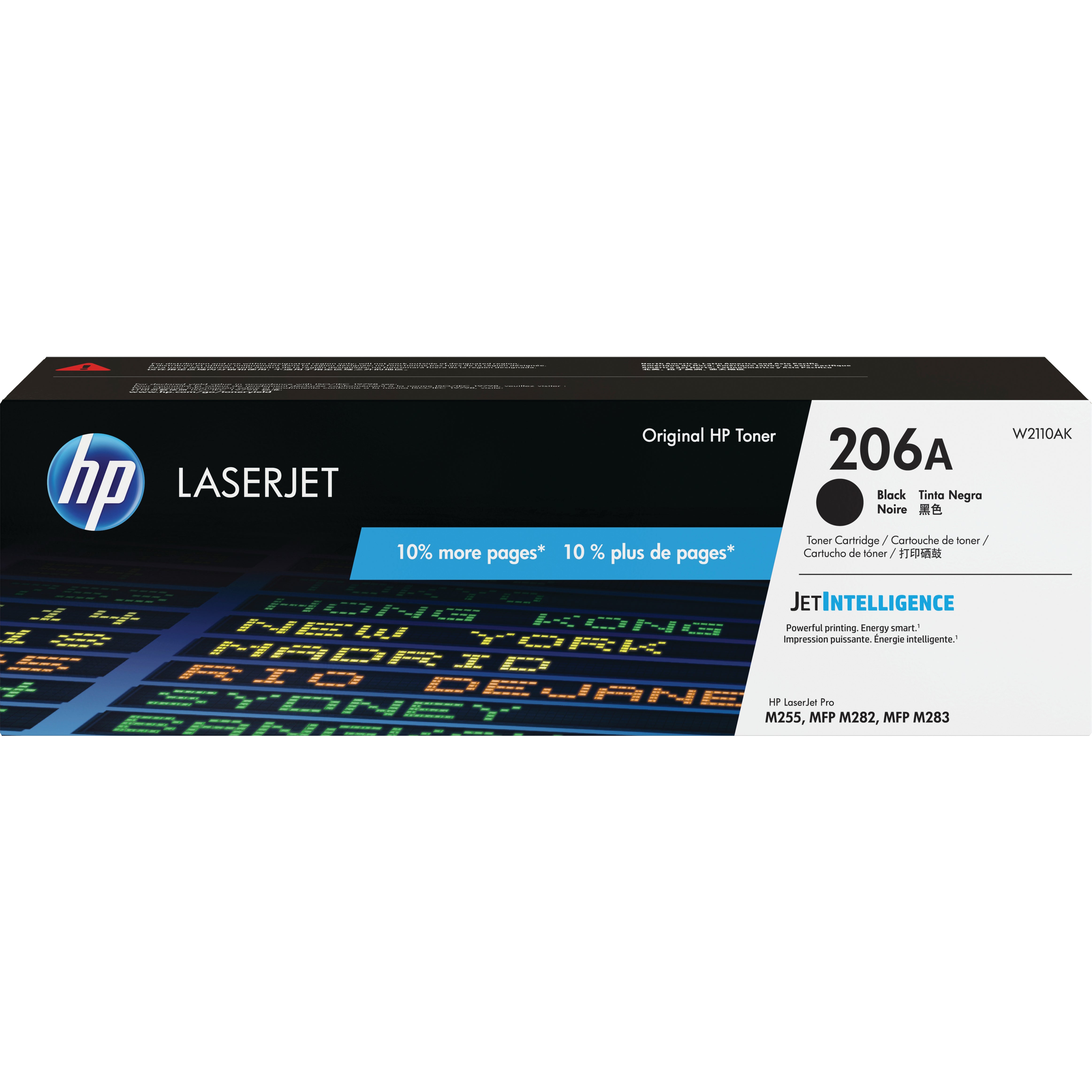 HP 206A TONER CARTRIDGE- BLACK HEWW2110AK 10%MORE