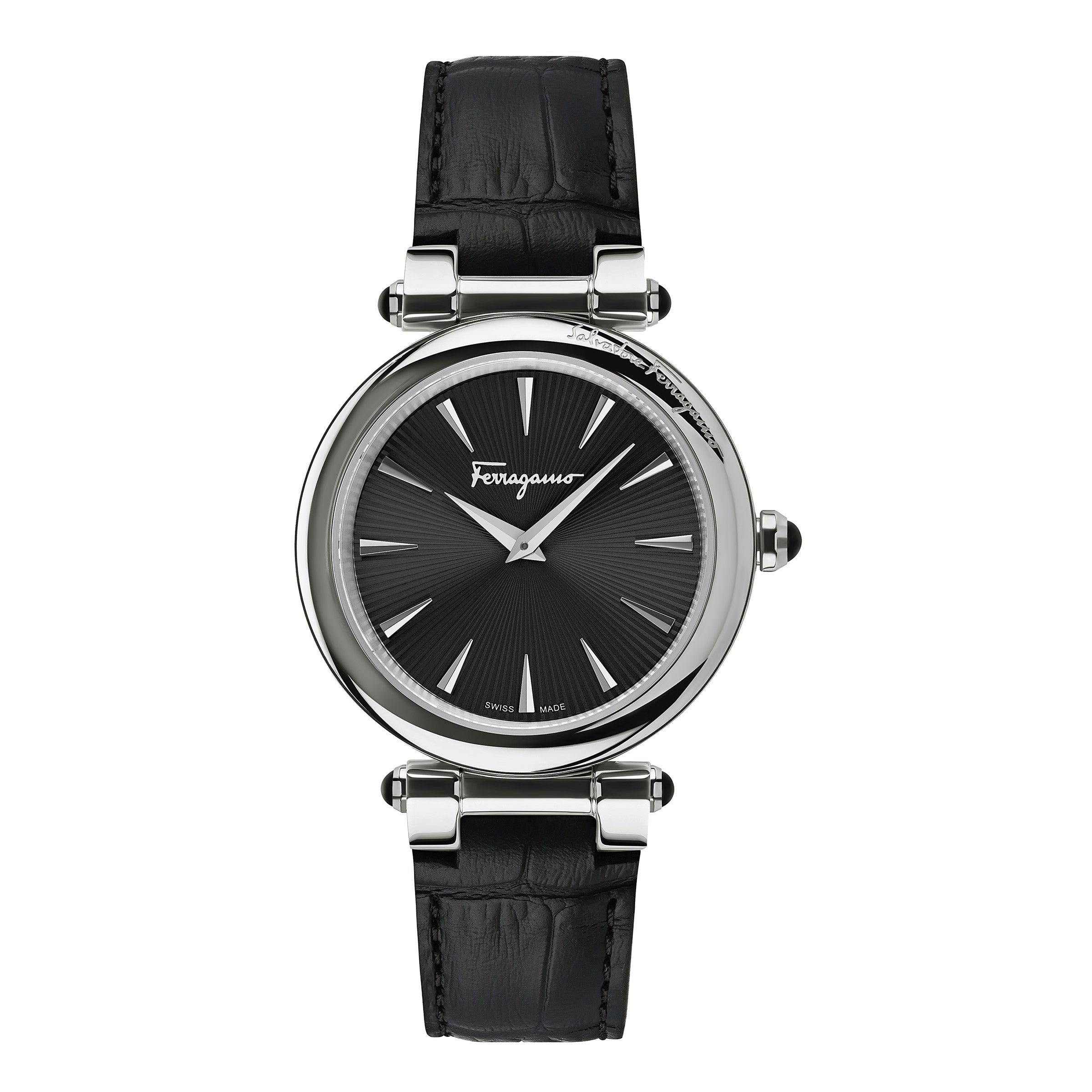 FERRAGAMO IDILLIO BLACK DIAL LADIES QUARTZ WATCH - Image 1